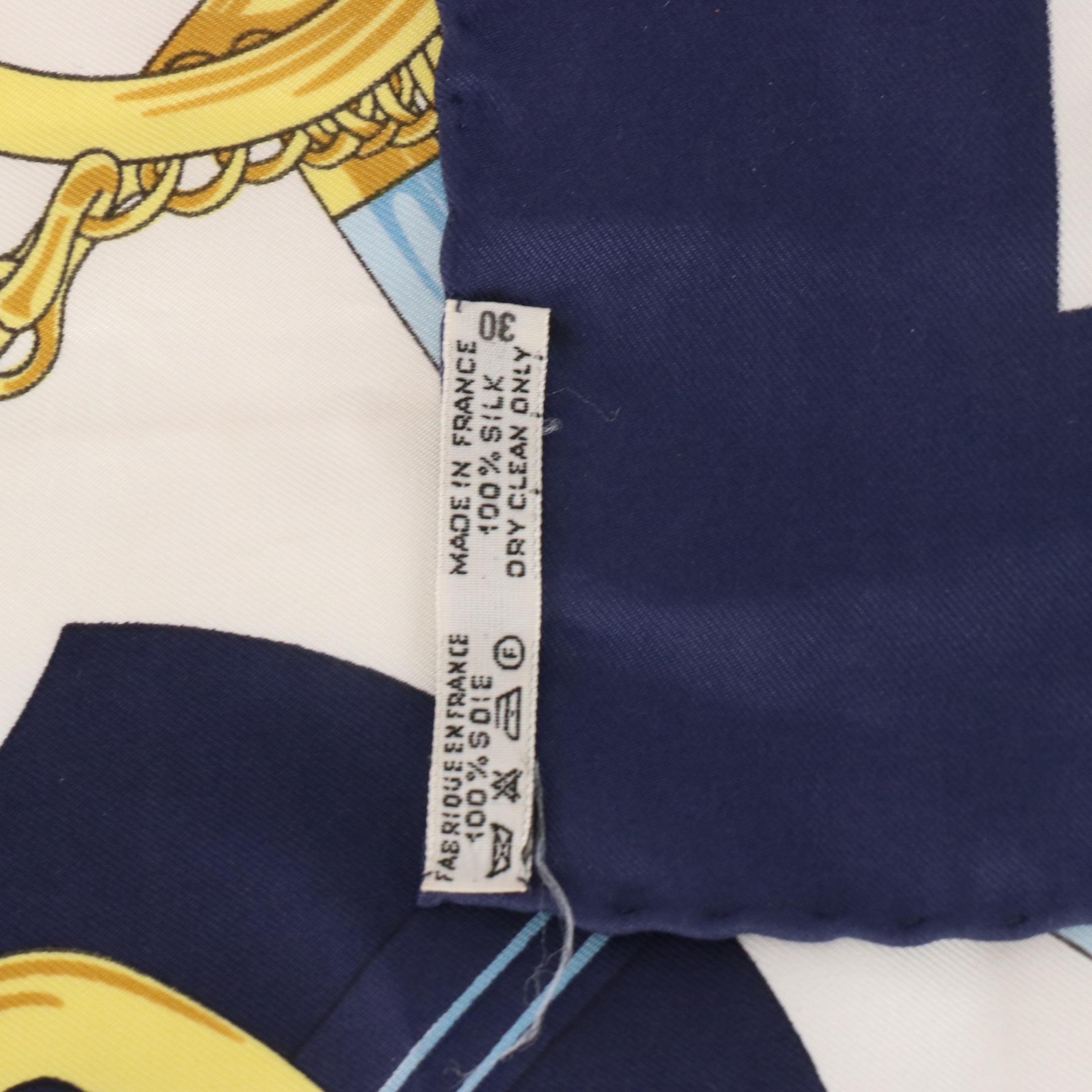Hermès "Eperon d'Or" Silk Twill Scarf