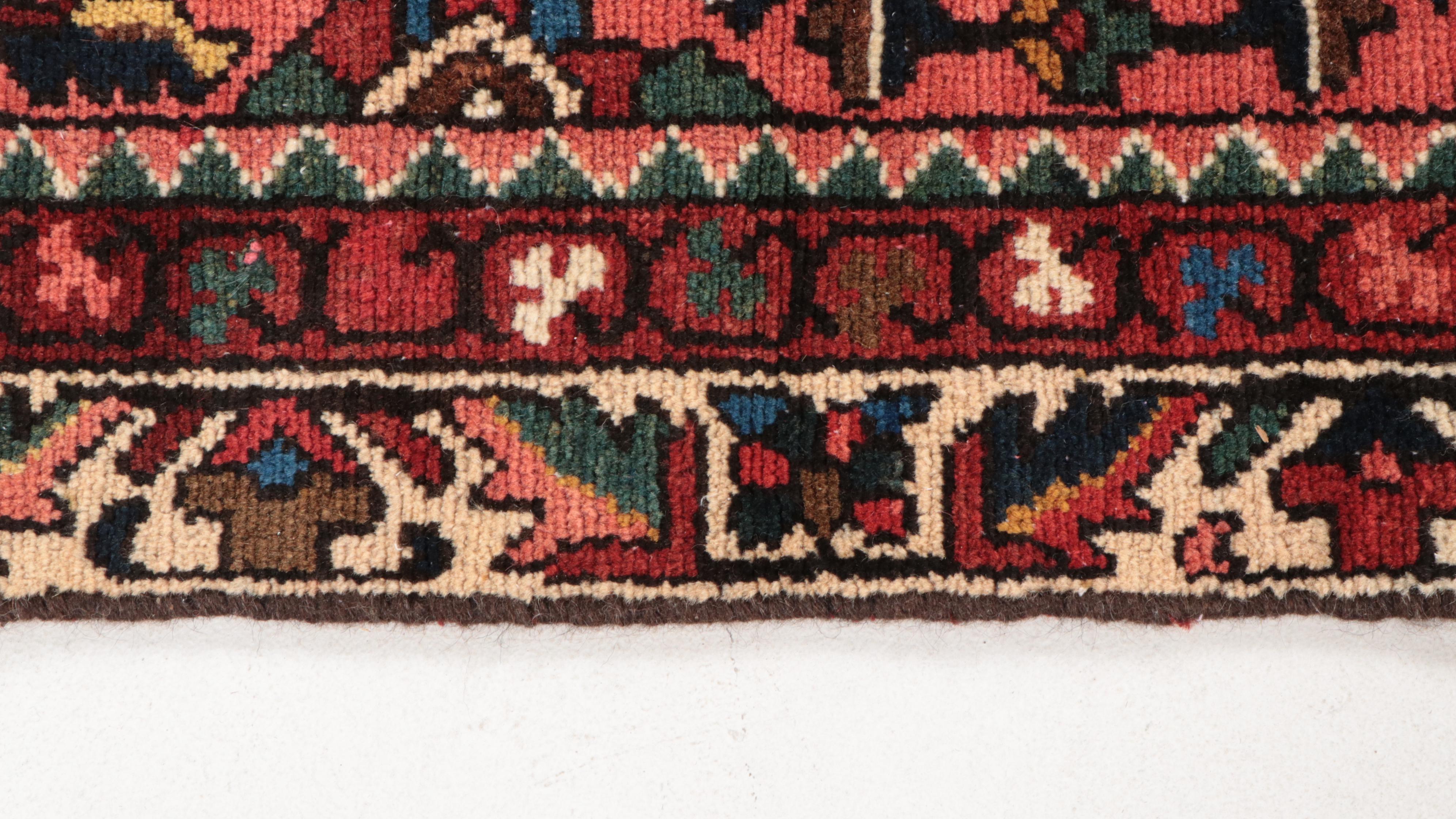 4' x 9'6 Hand-Knotted Persian Hamadan Long Area Rug