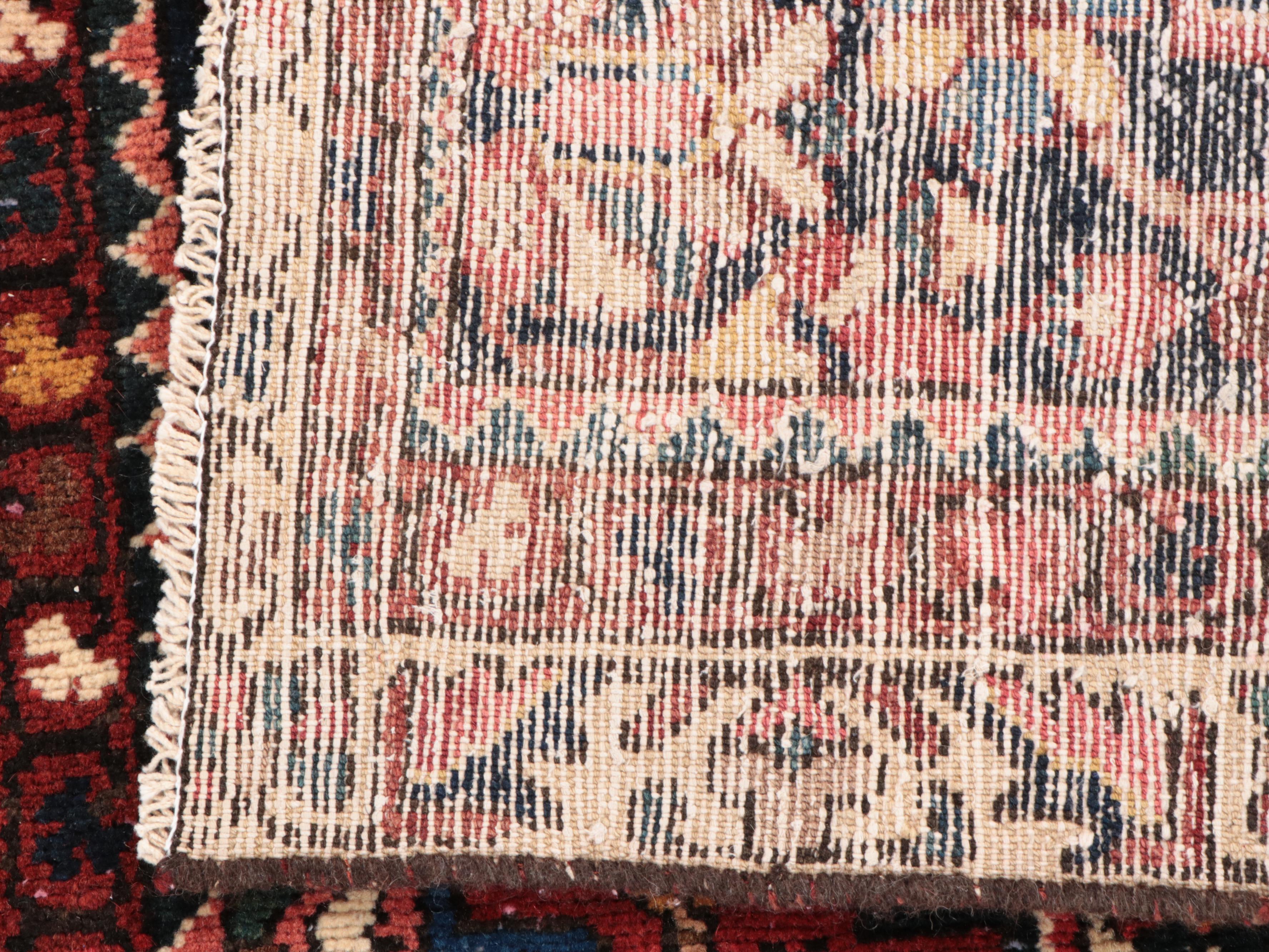 4' x 9'6 Hand-Knotted Persian Hamadan Long Area Rug