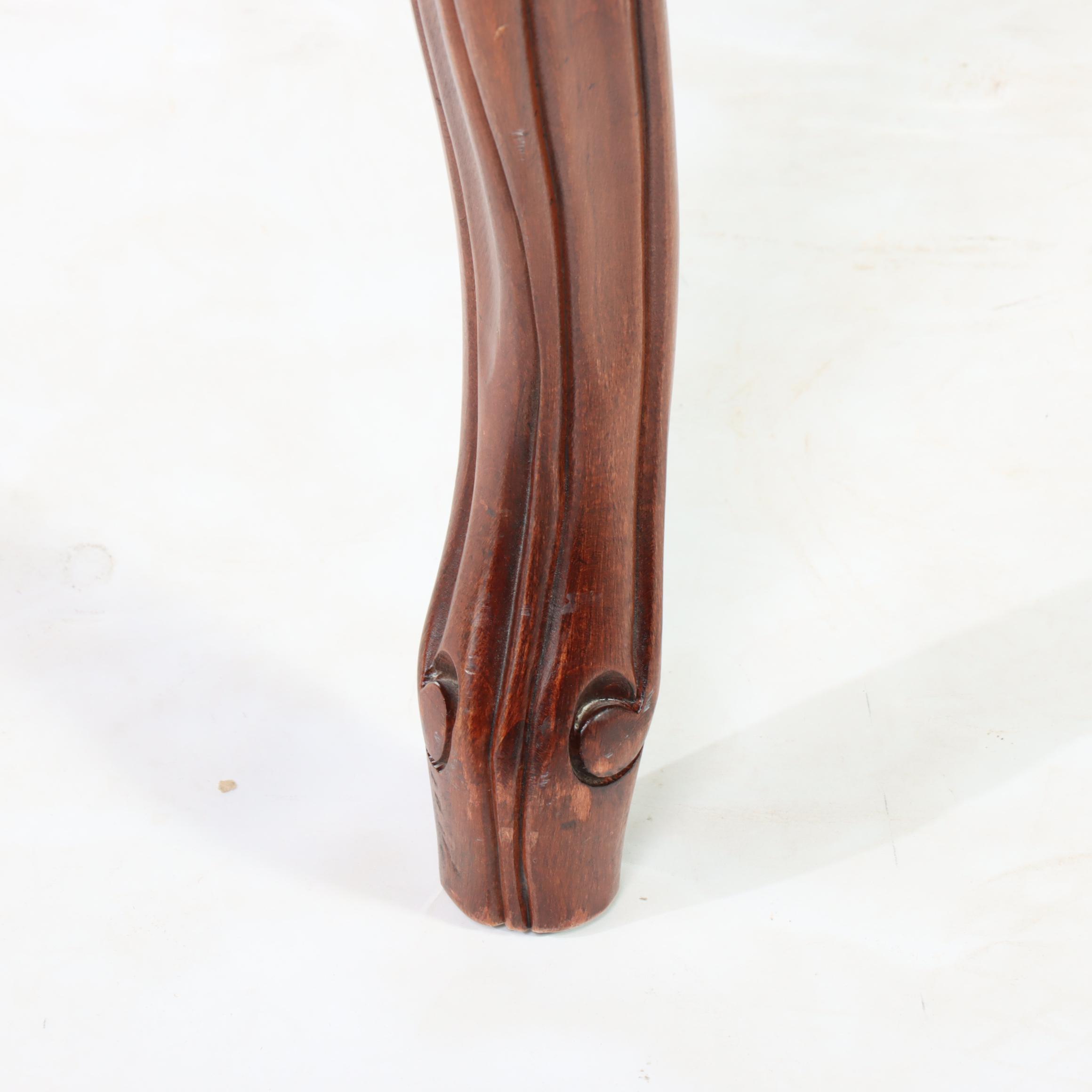 Sam Moore Furniture Louis XV Style Maple and Custom-Upholstered Fauteuil