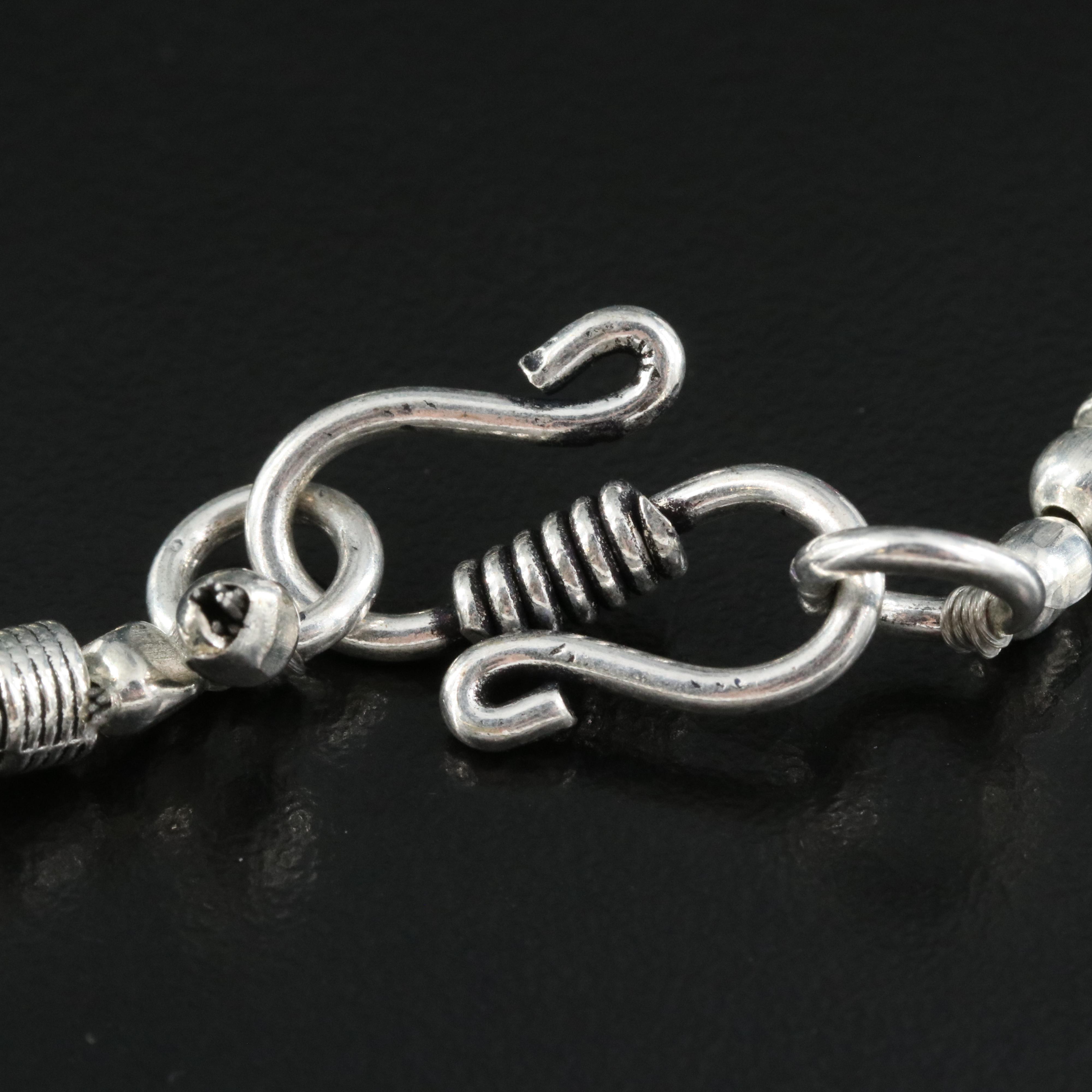 Inlay Necklace Including Chip Stone, Faux Turquoise and Faux Lapis Lazuli