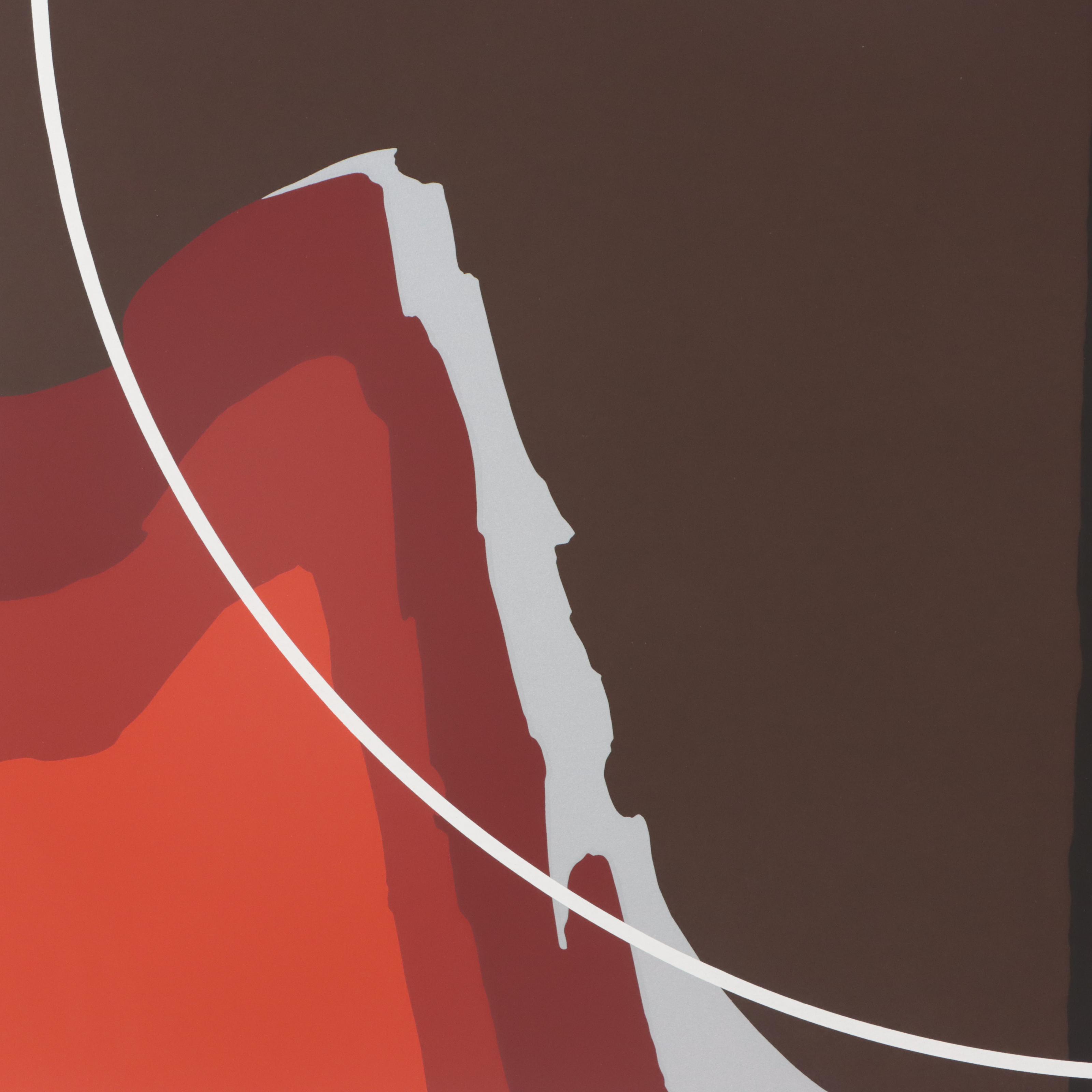 Thomas Whelan Benton Serigraph "Earth Series - Red II," 1981