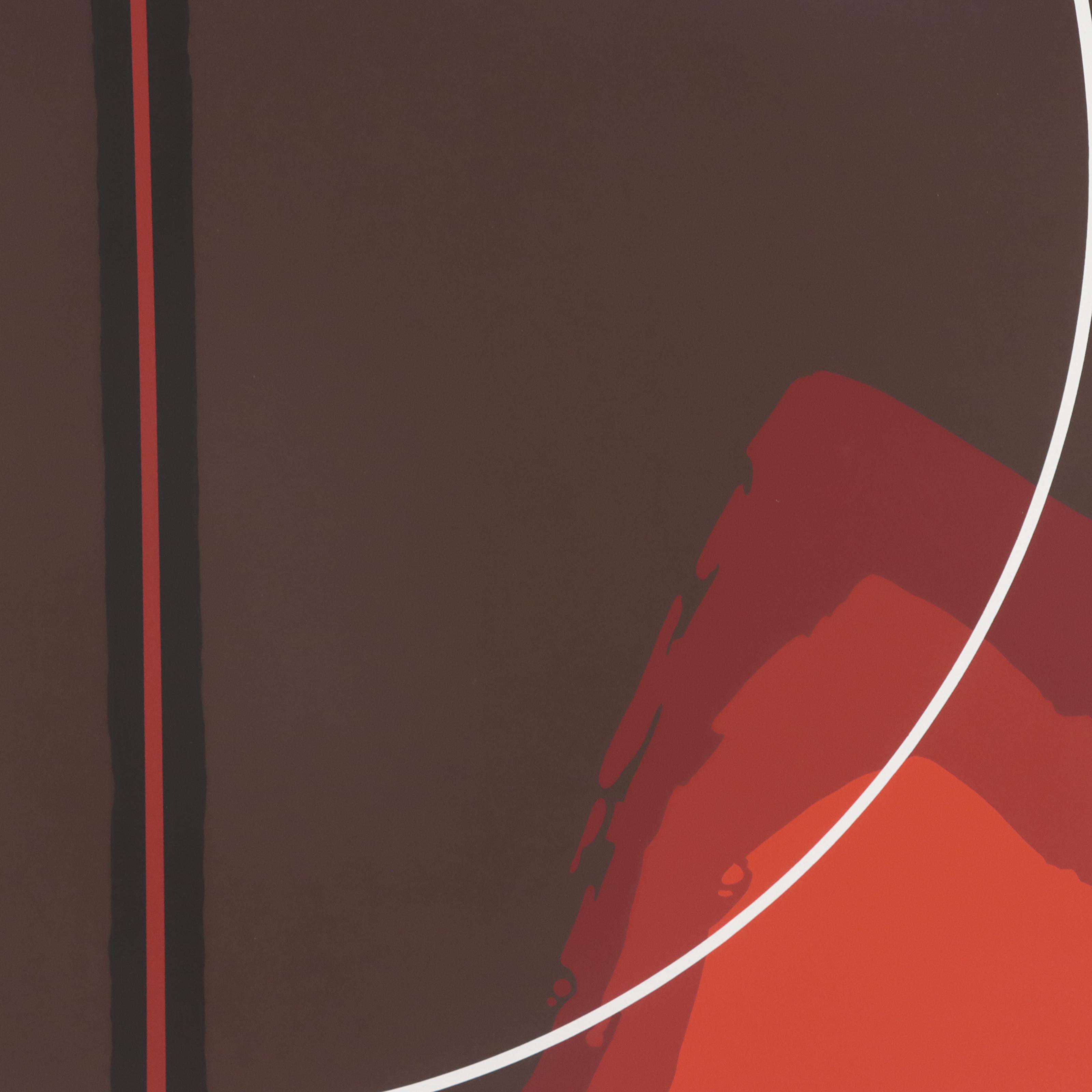 Thomas Whelan Benton Serigraph "Earth Series - Red II," 1981