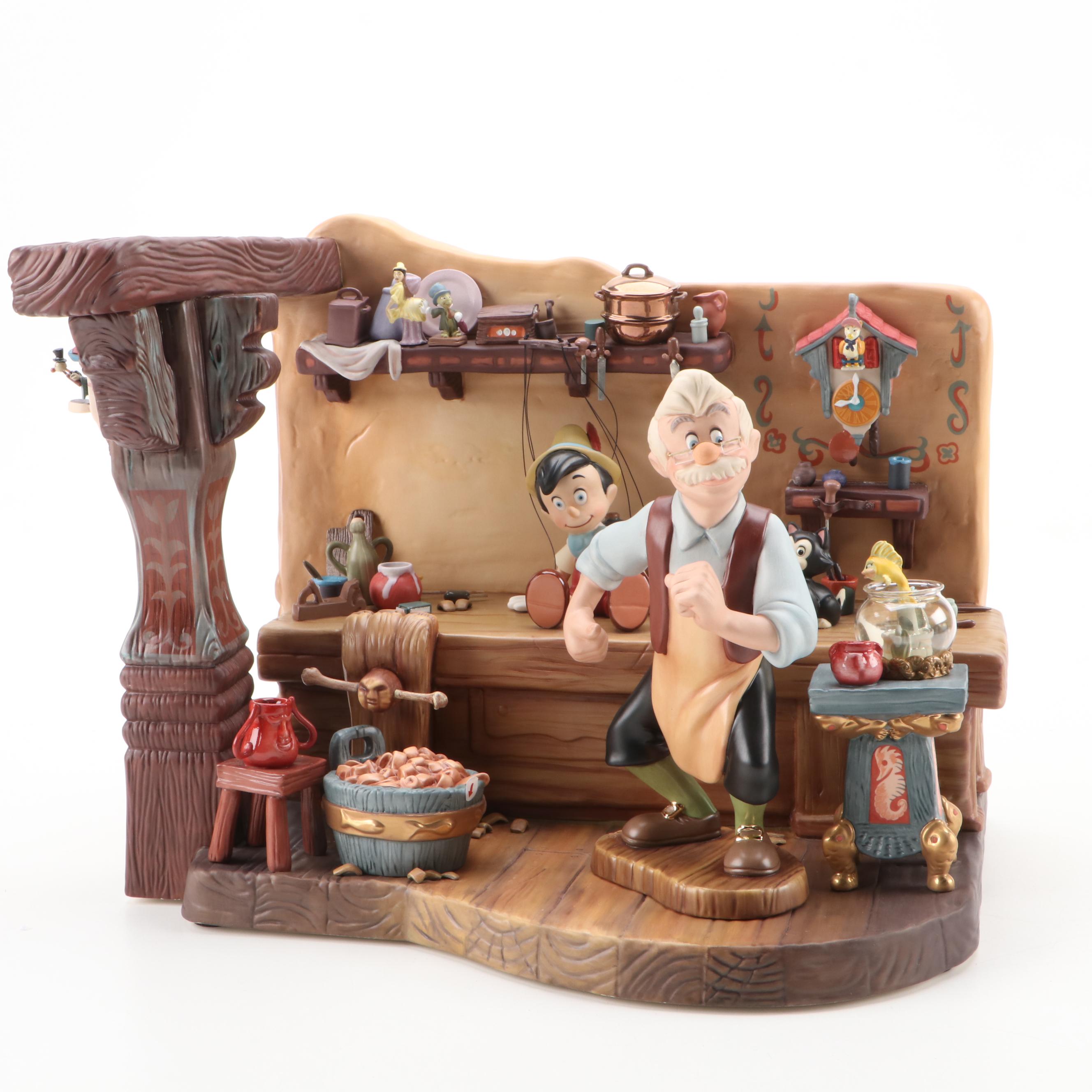 Walt Disney Classics "The Finishing Touch" with Pinocchio and Geppetto