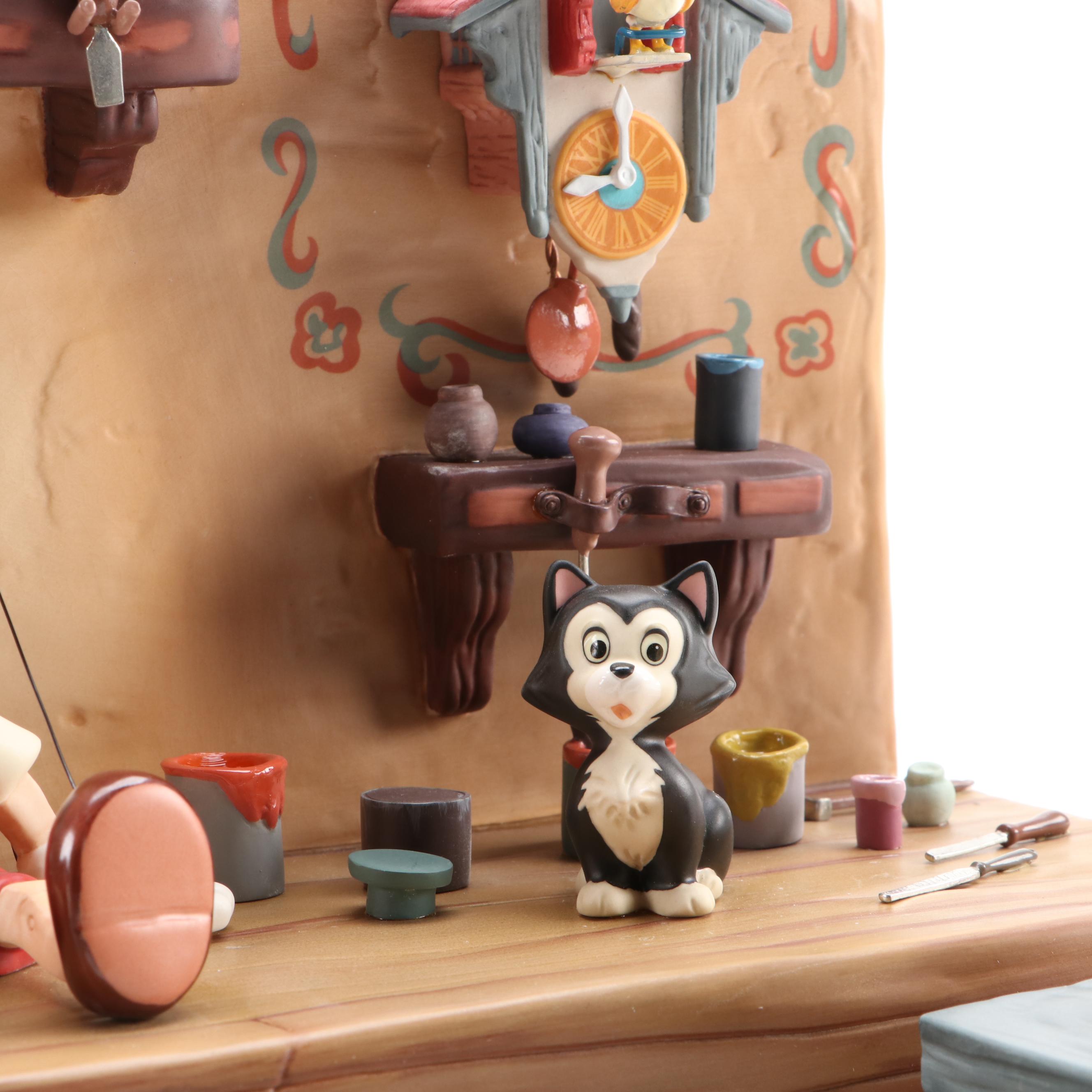 Walt Disney Classics "The Finishing Touch" with Pinocchio and Geppetto