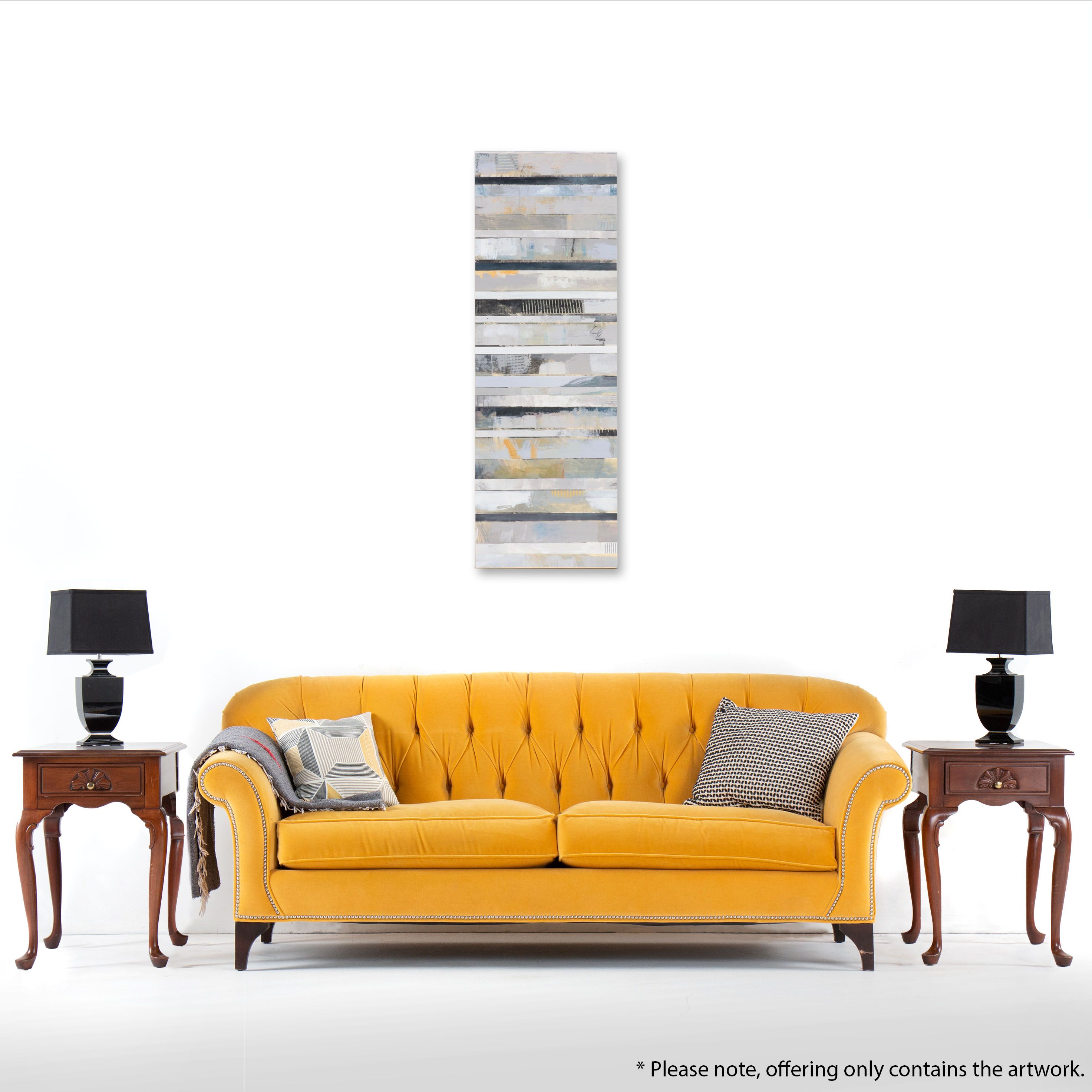 Ursula Brenner Large-Scale Abstract Mixed Media Painting, 21st Century