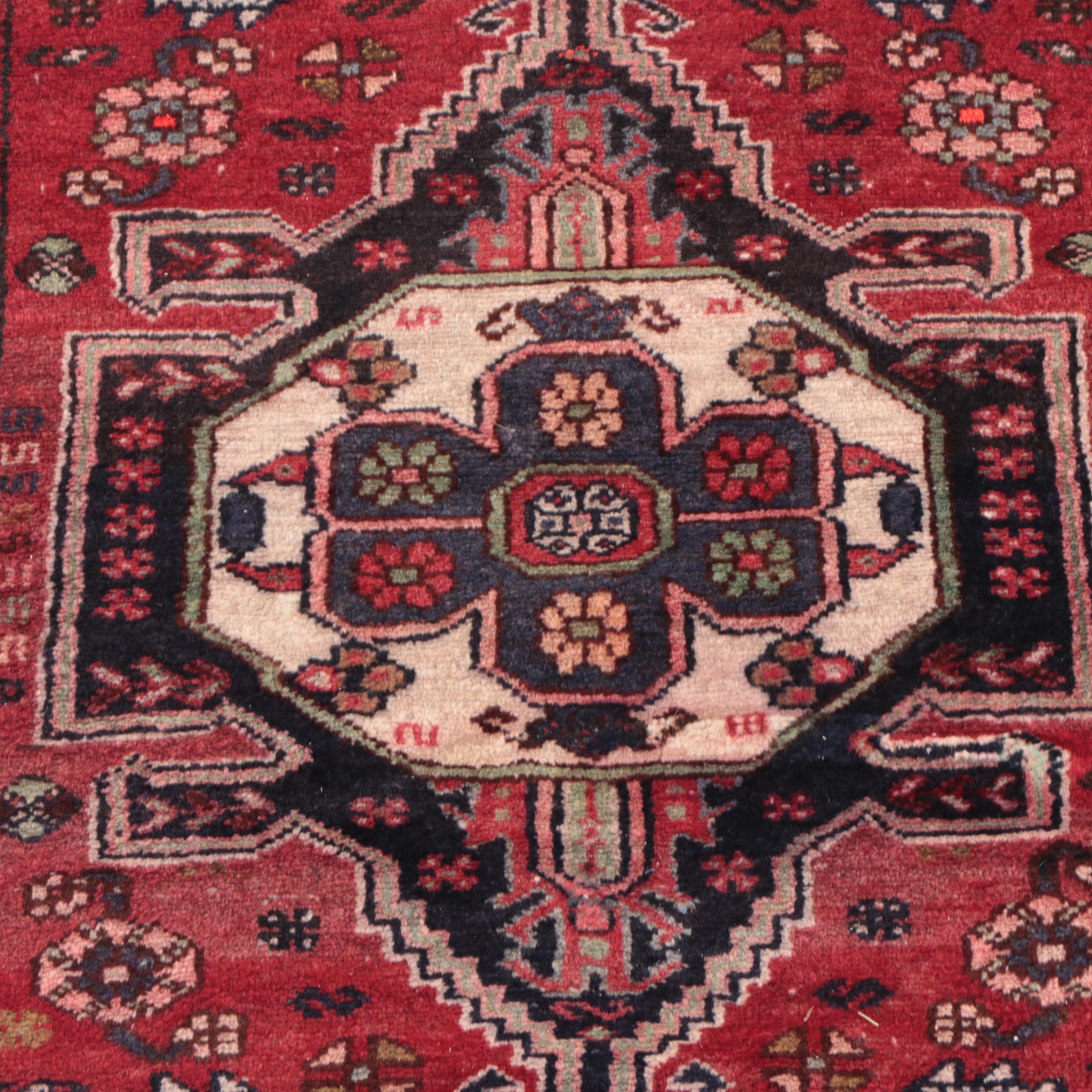 3'5 x 9'8 Hand-Knotted Persian Hamadan Long Rug