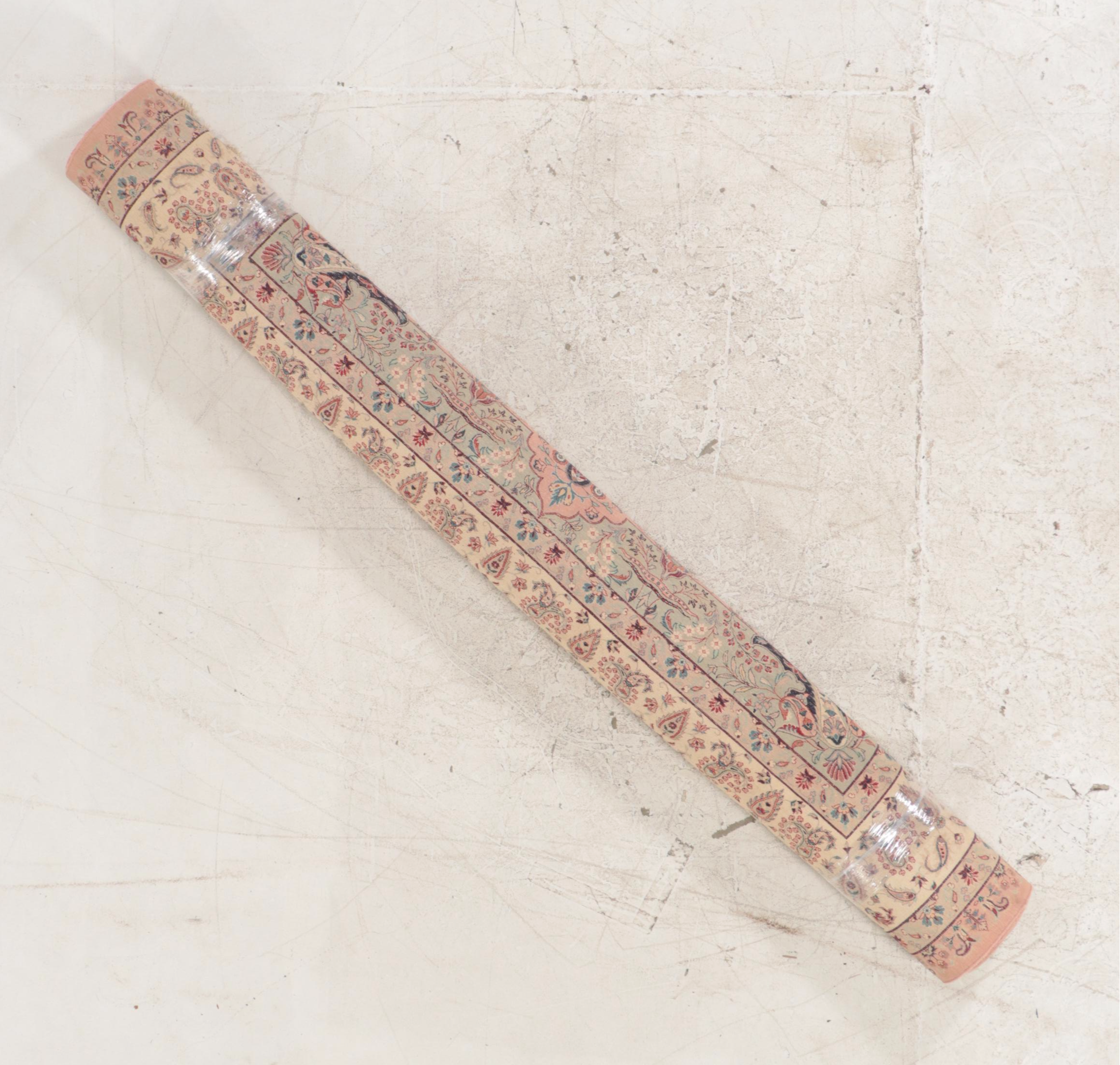 9'1 x 13'2 Hand-Knotted Persian Kerman Room Sized Rug