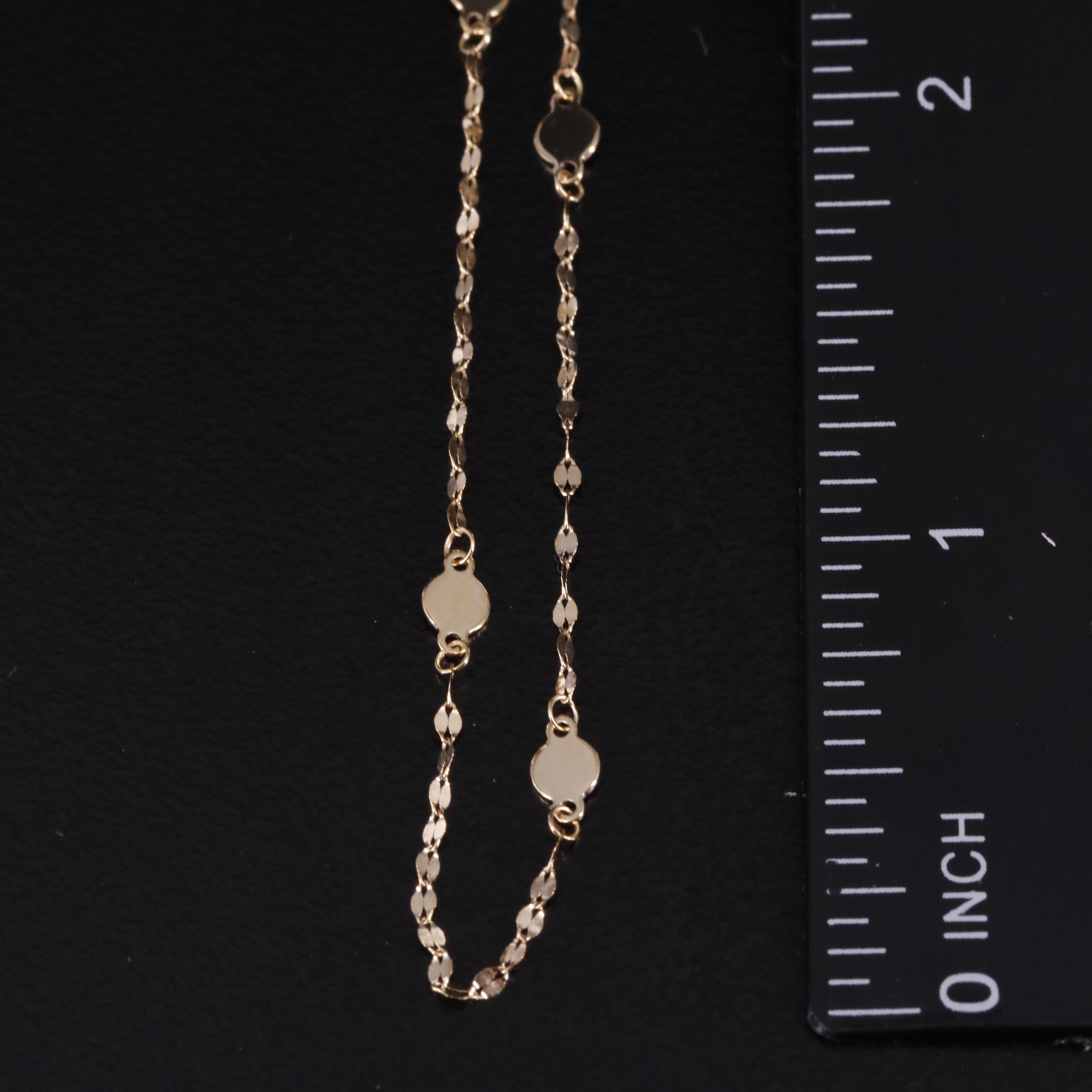 10K Mirror Chain Necklace