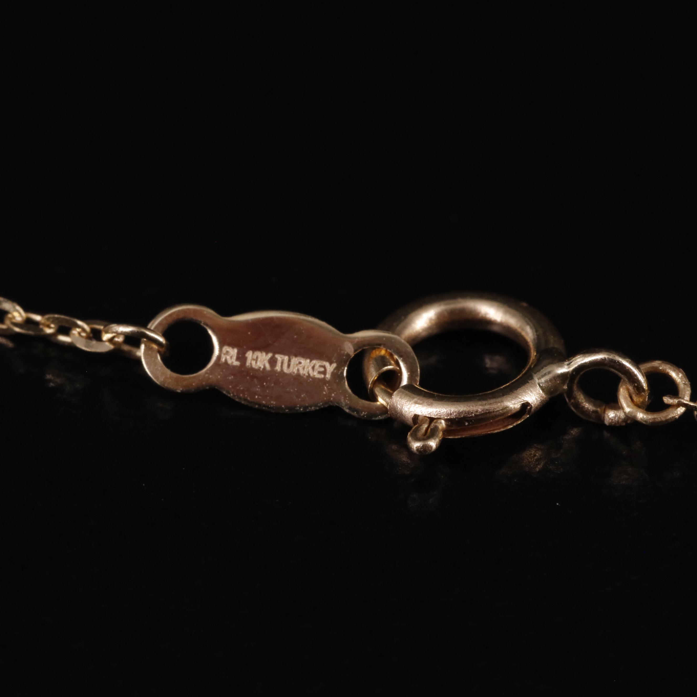 10K Cable Chain "Nana" and Heart Necklace