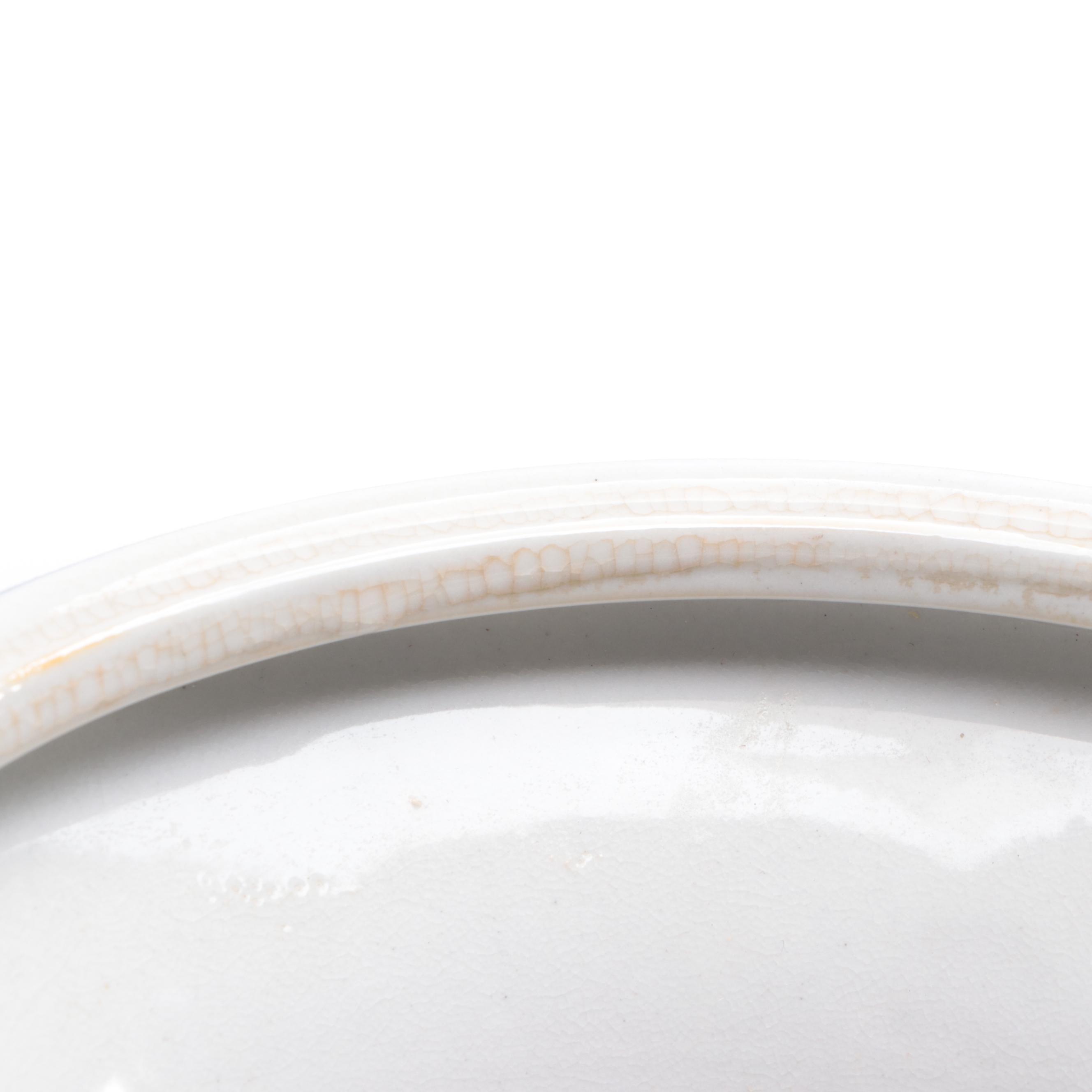 Hand-Painted Cobalt and Floral Ceramic Table Lamp With Blue and White Urn