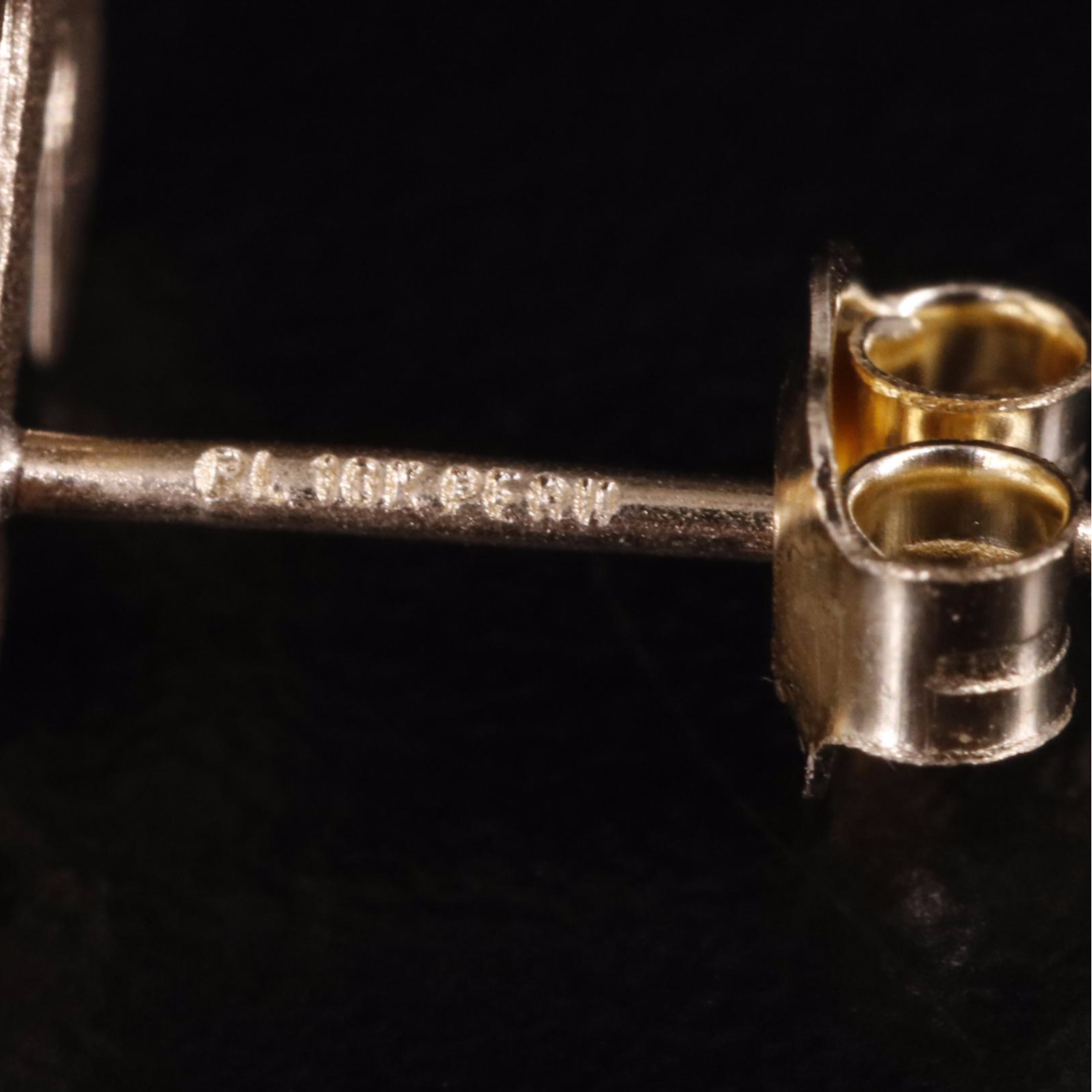 10K Anchor Stud Earrings