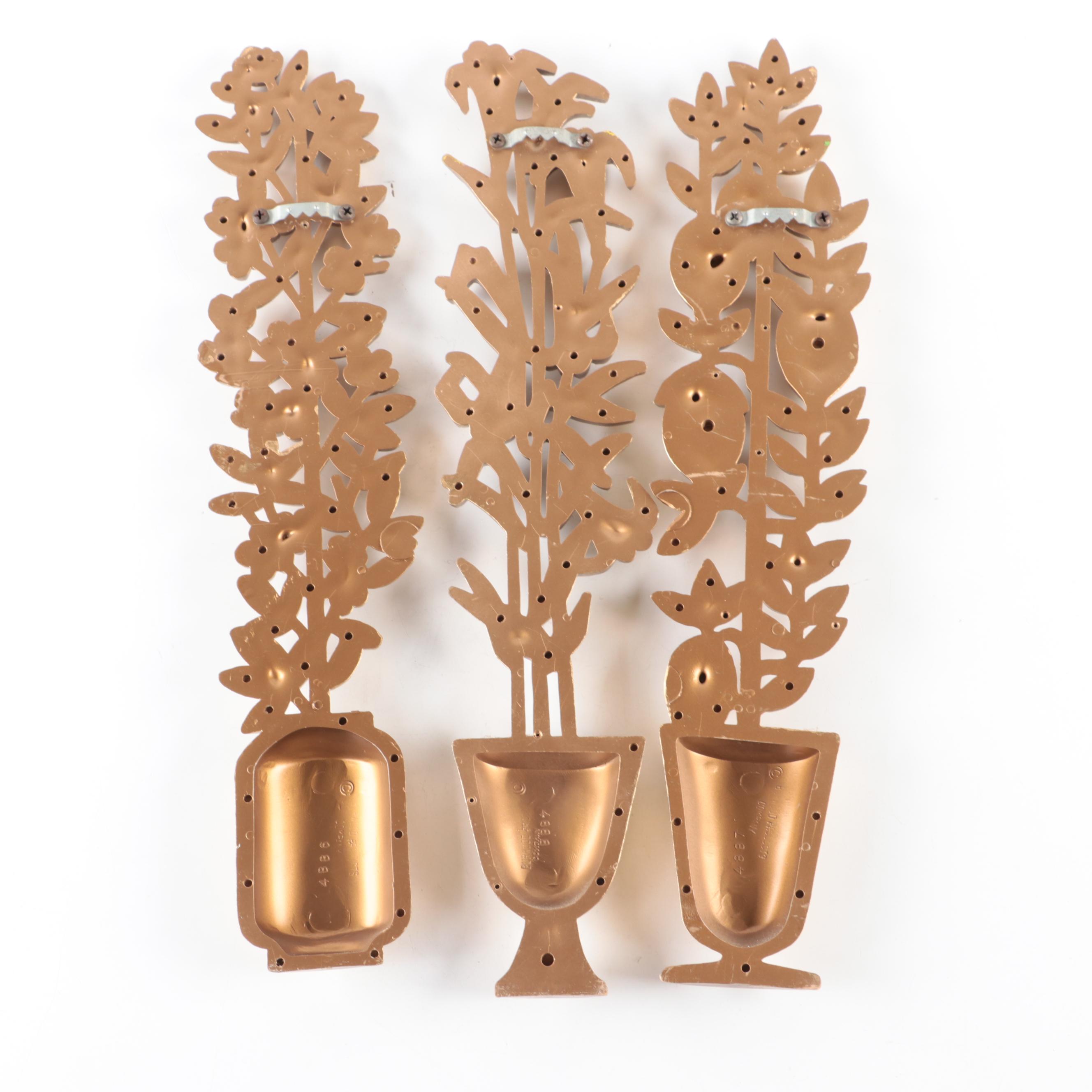 Syroco and Other Gold-Finish Plastic Wall Decorations