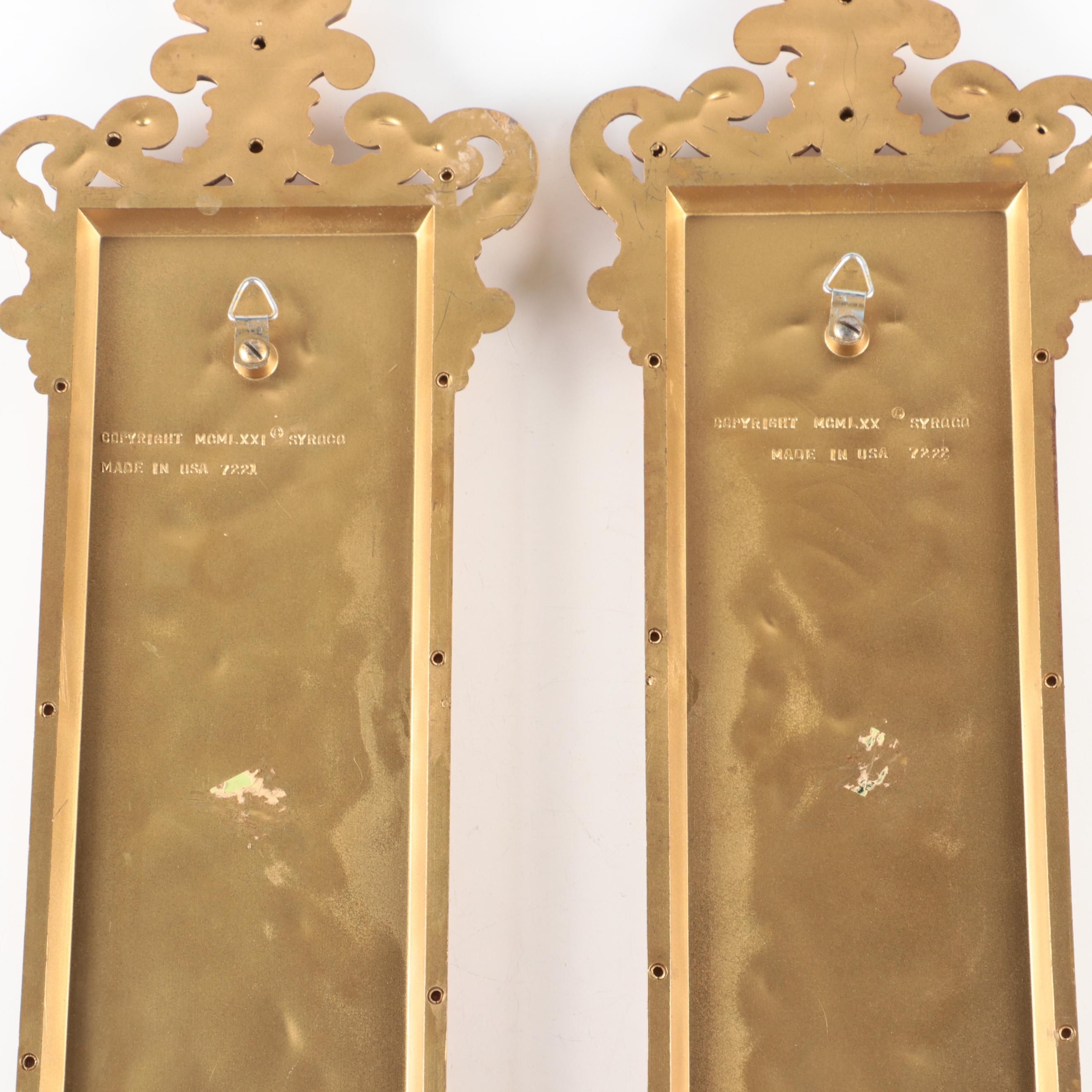 Syroco and Other Gold-Finish Plastic Wall Decorations