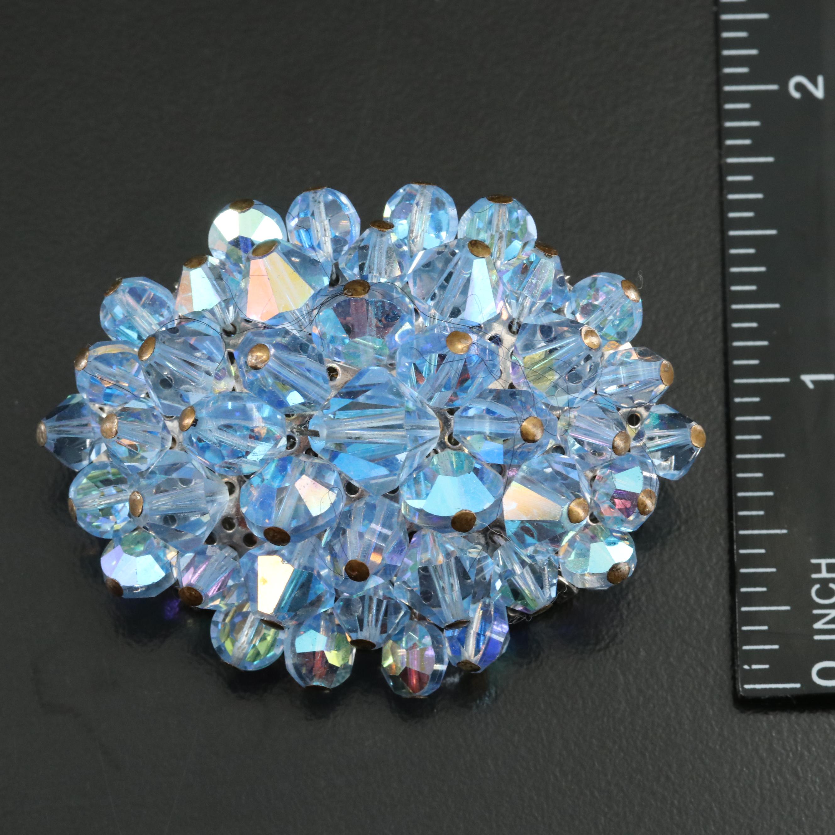 Plastic and Glass Flower Jewelry Selection