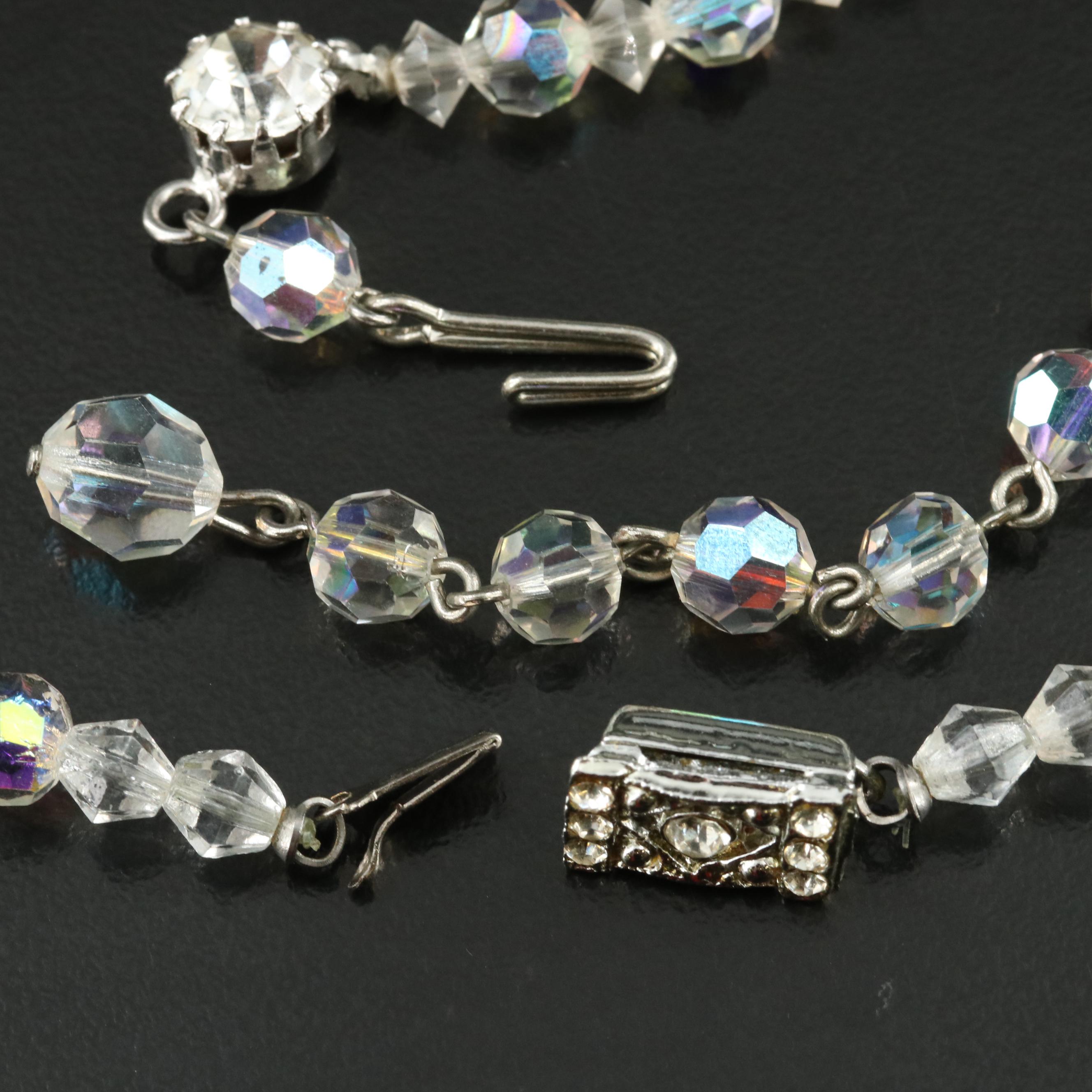 Plastic and Glass Flower Jewelry Selection