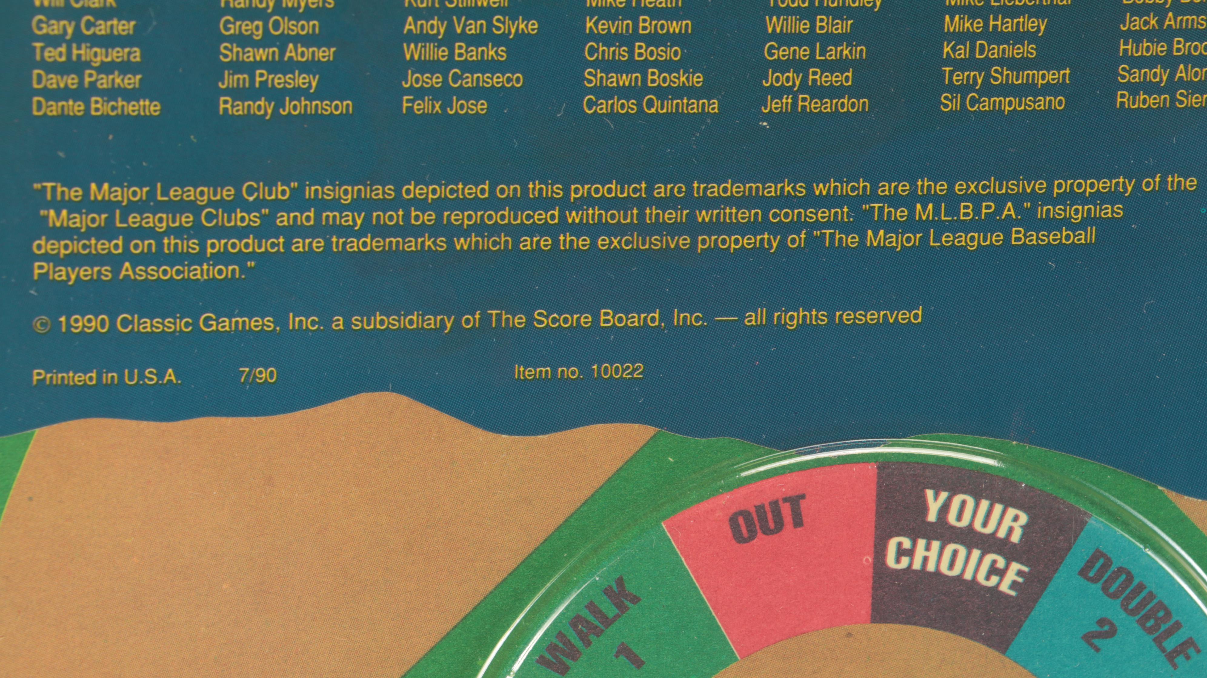 Sealed Classic Major League Baseball Trivia Board Games, with Ken Griffey Jr.