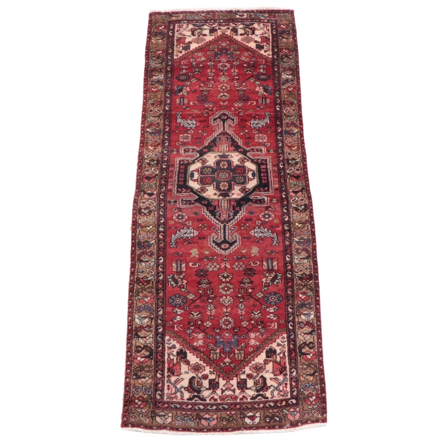 3'5 x 9'8 Hand-Knotted Persian Hamadan Long Rug