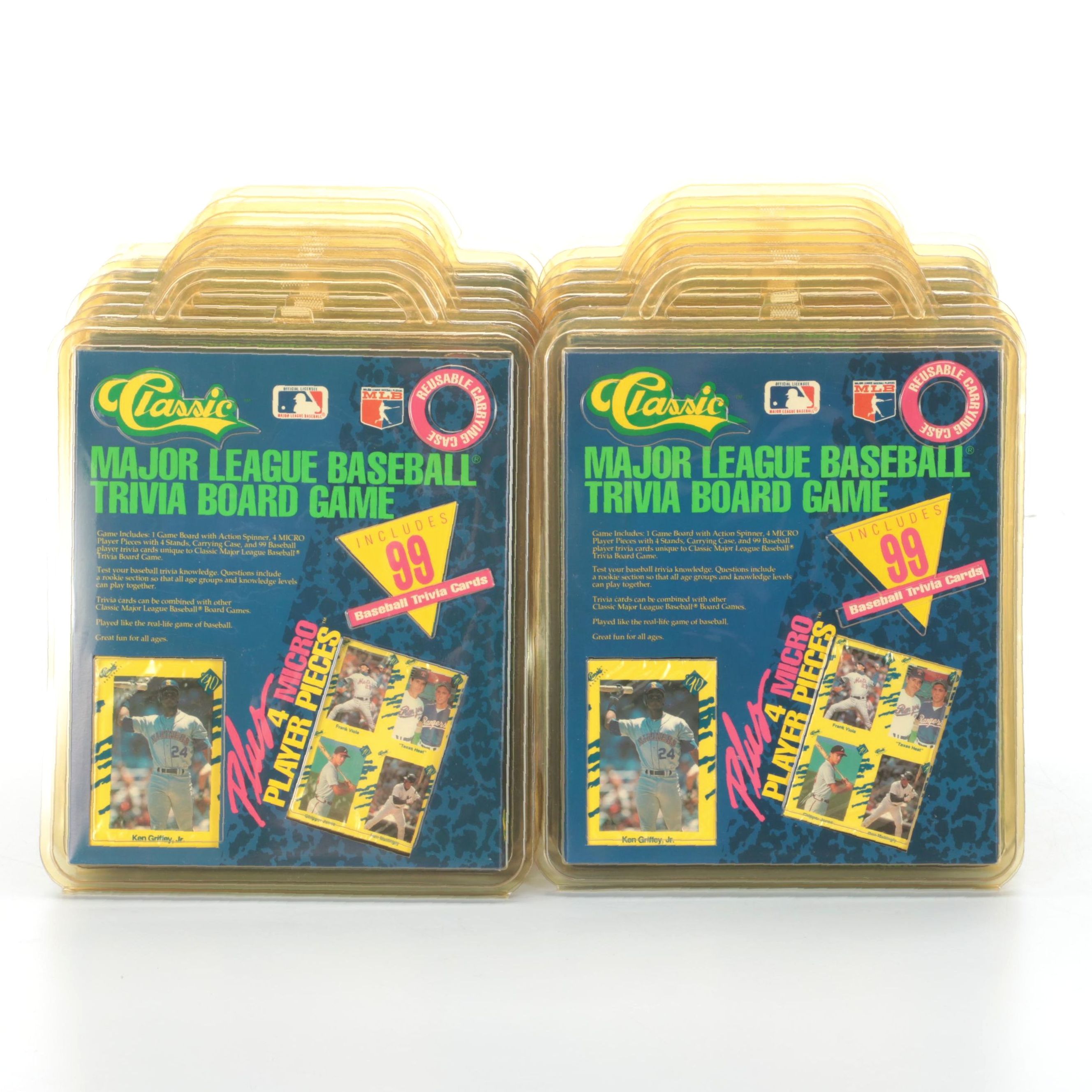 Sealed Classic Major League Baseball Trivia Board Games, with Ken Griffey Jr.