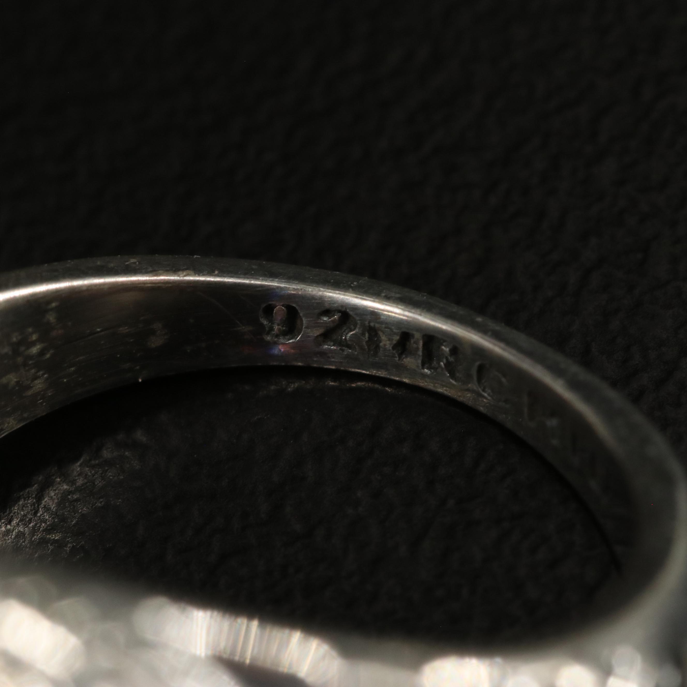 Sterling Amethyst Tapered Ring