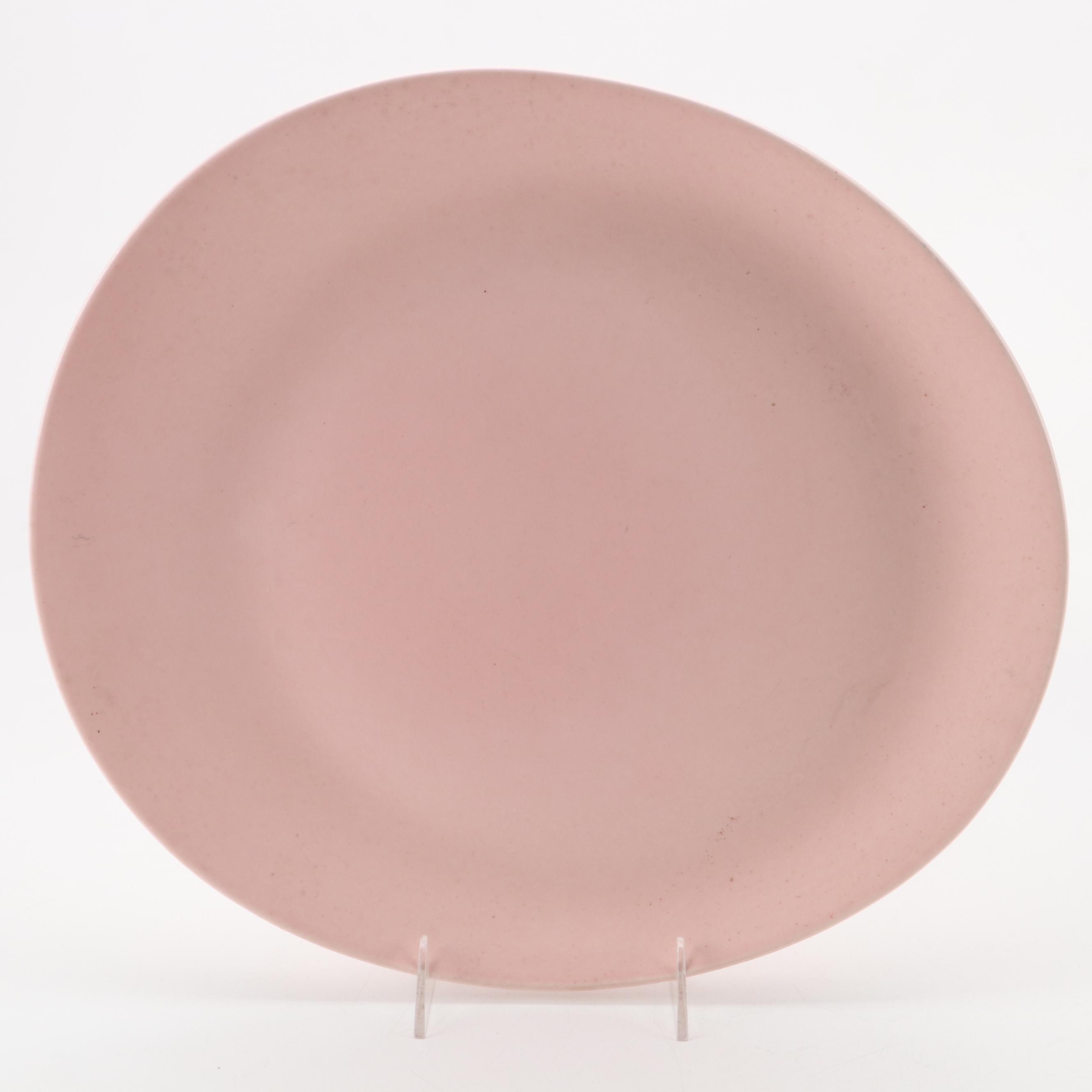 Mid Century Modern Pink Glazed Ceramic Tableware, Mid to Late 20th Century