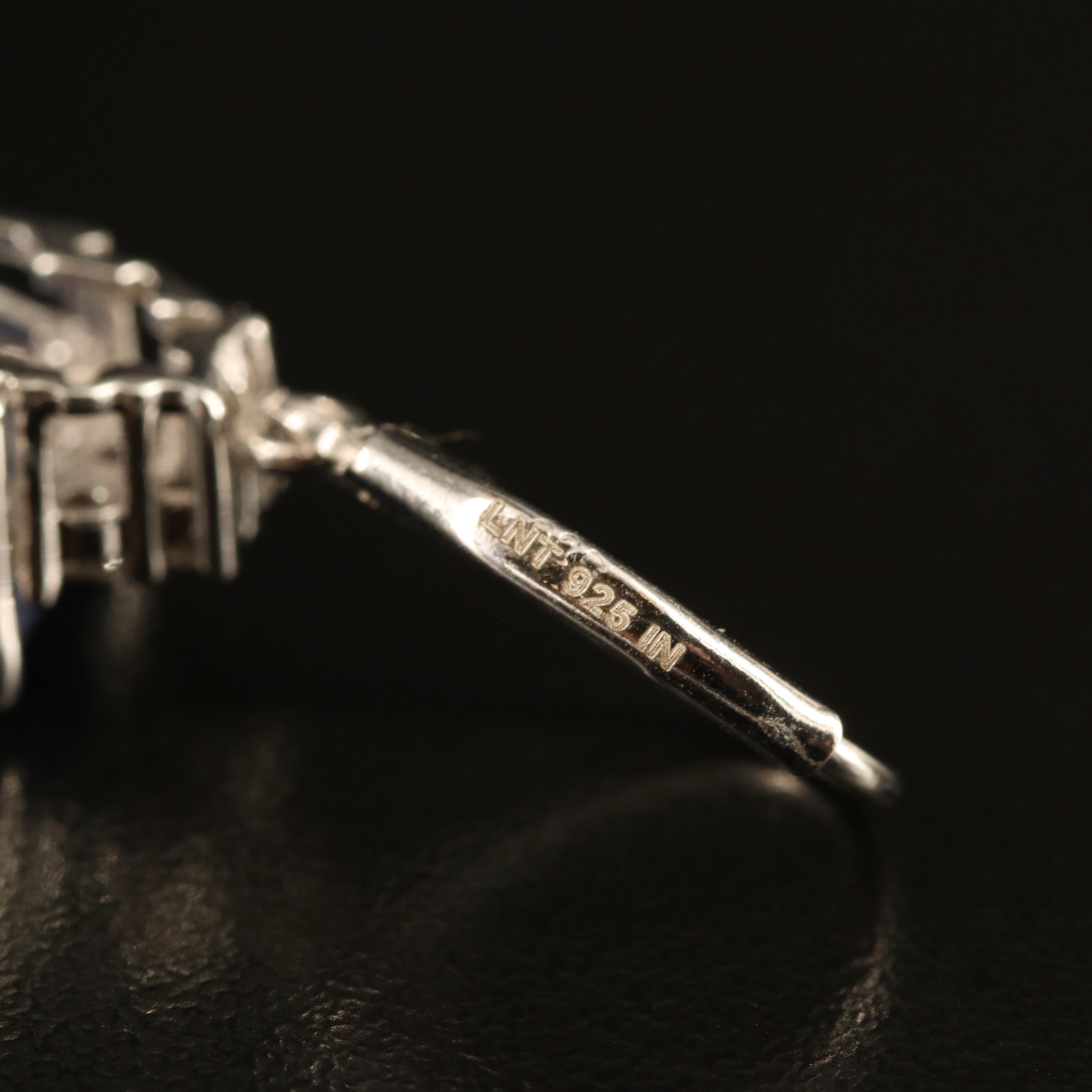 Sterling Beryl and Topaz Earrings