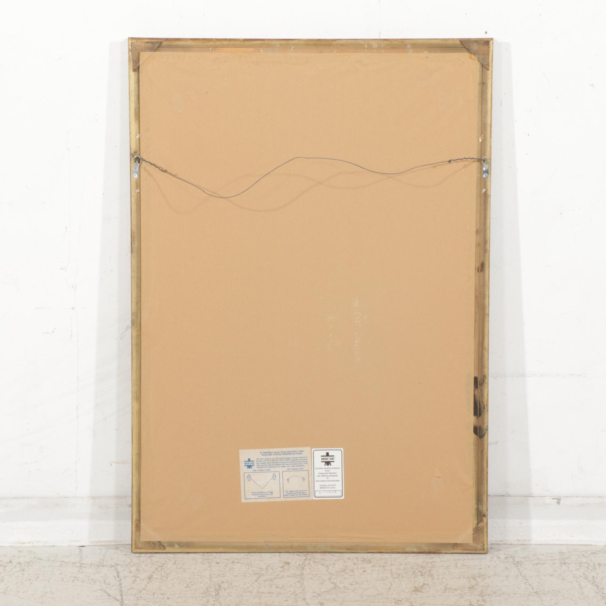 Vanguard Studios Parcel-Gilt Rectangular Wall Mirror, Late 20th Century