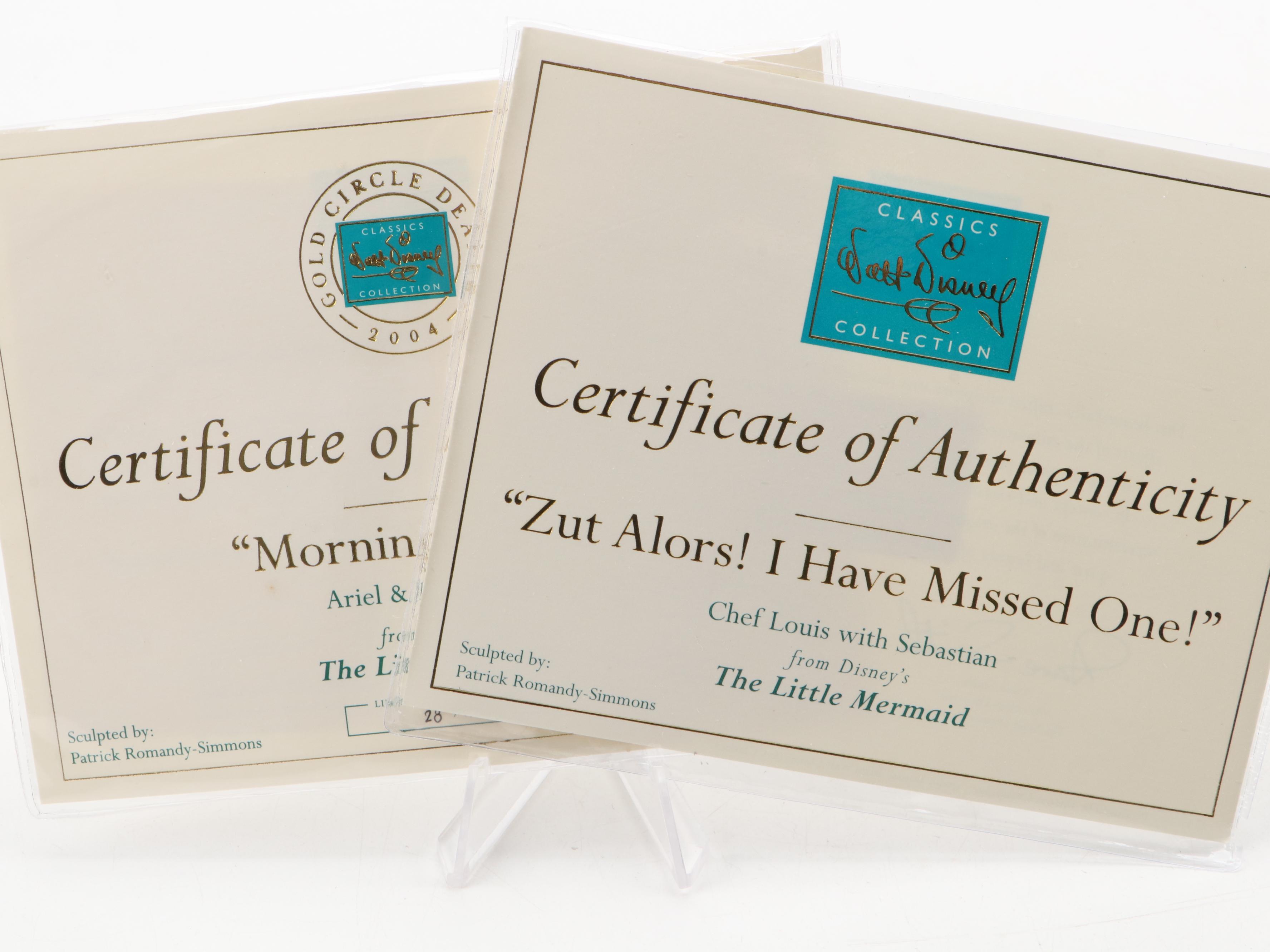 Walt Disney Classics Collection "The Little Mermaid" Ceramic Figurines