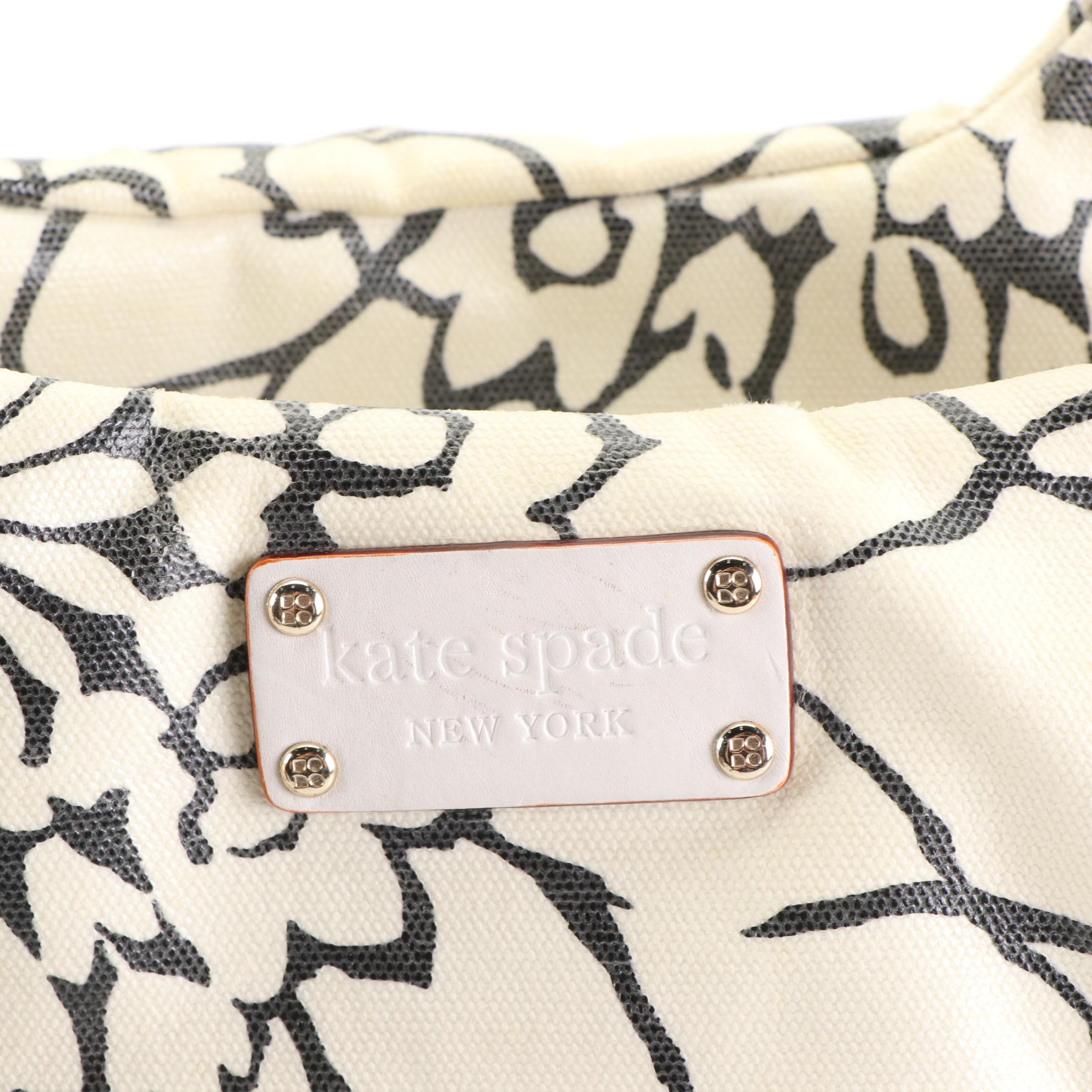 Kate Spade Canvas and Leather Shoulder Bags