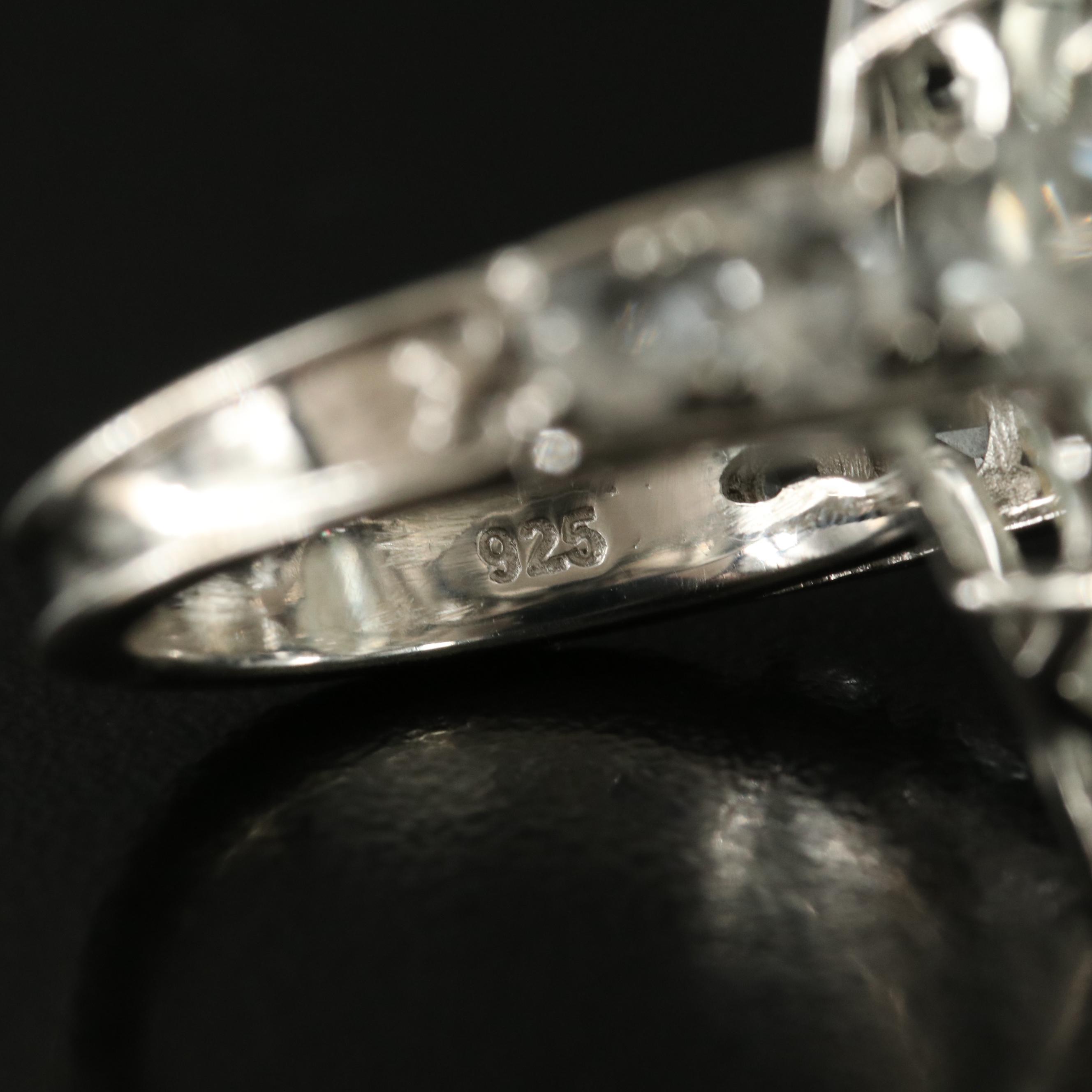 Sterling Prasiolite and Topaz Ring