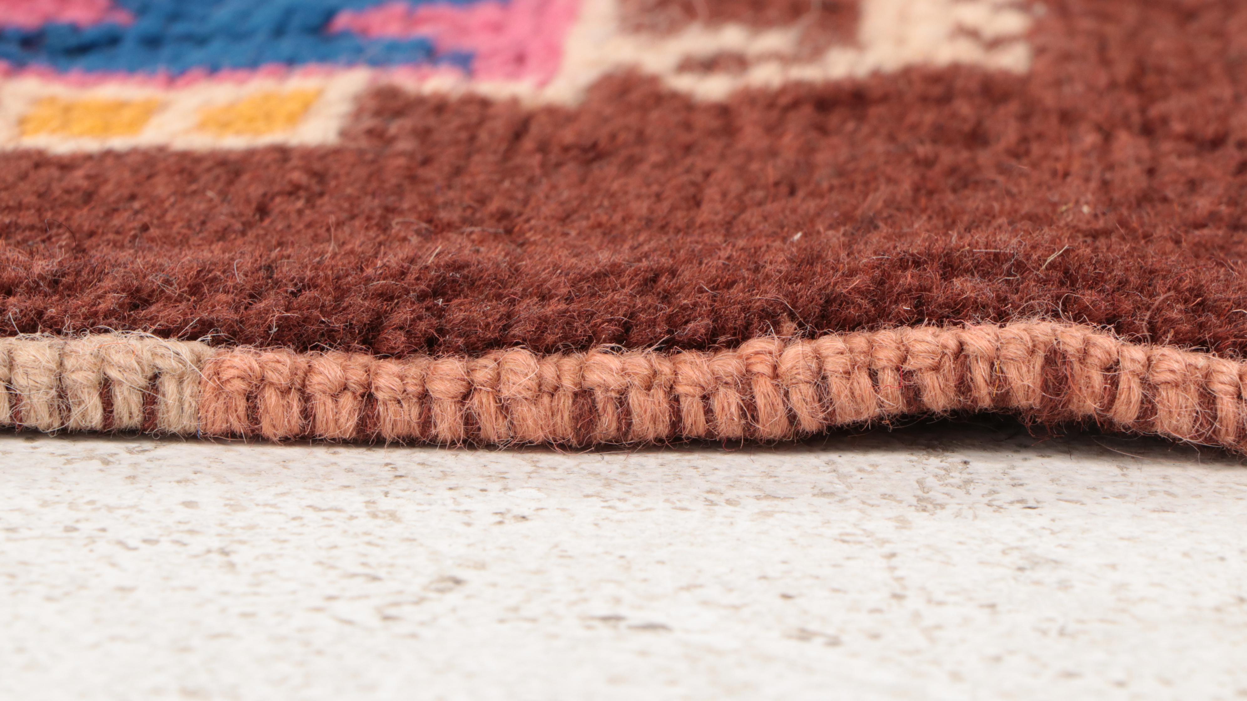 6'1 x 8'6 Hand-Knotted Afghan Baluch Area Rug