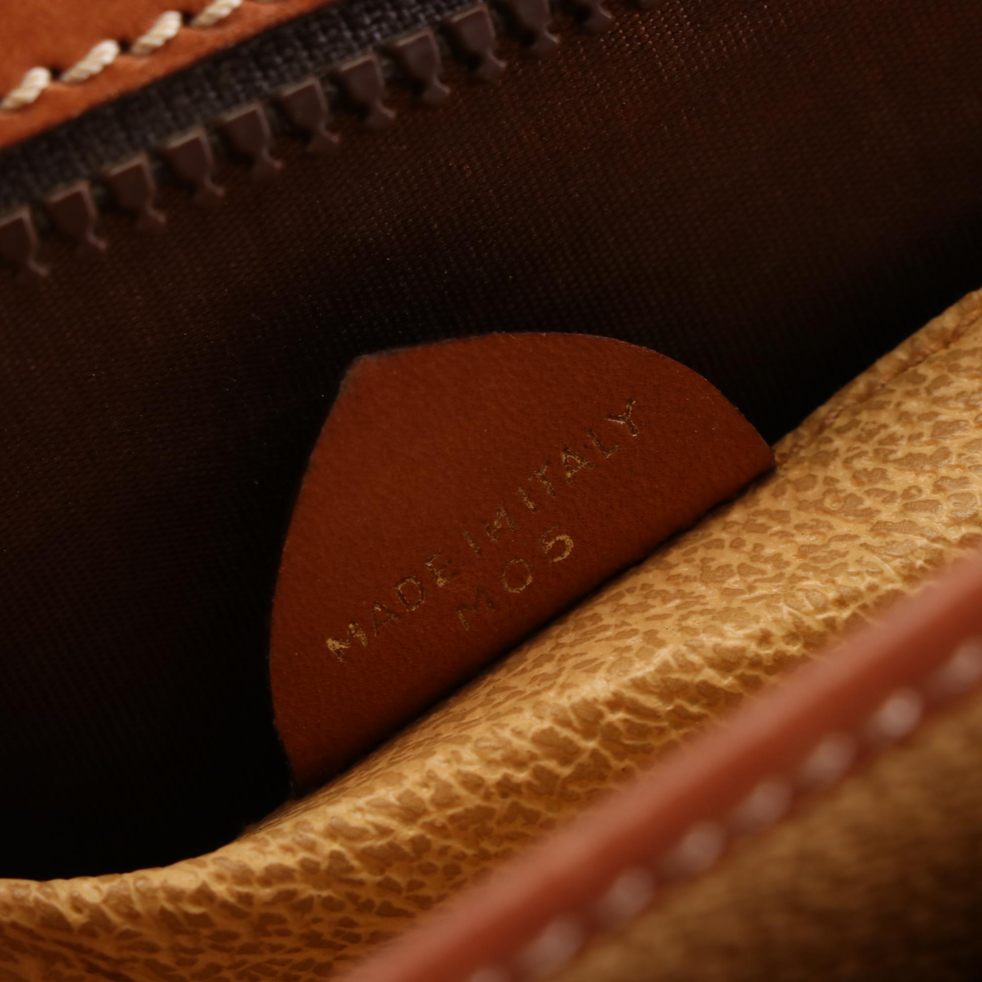 Celine Macadam Coated Canvas and Leather Business Bag