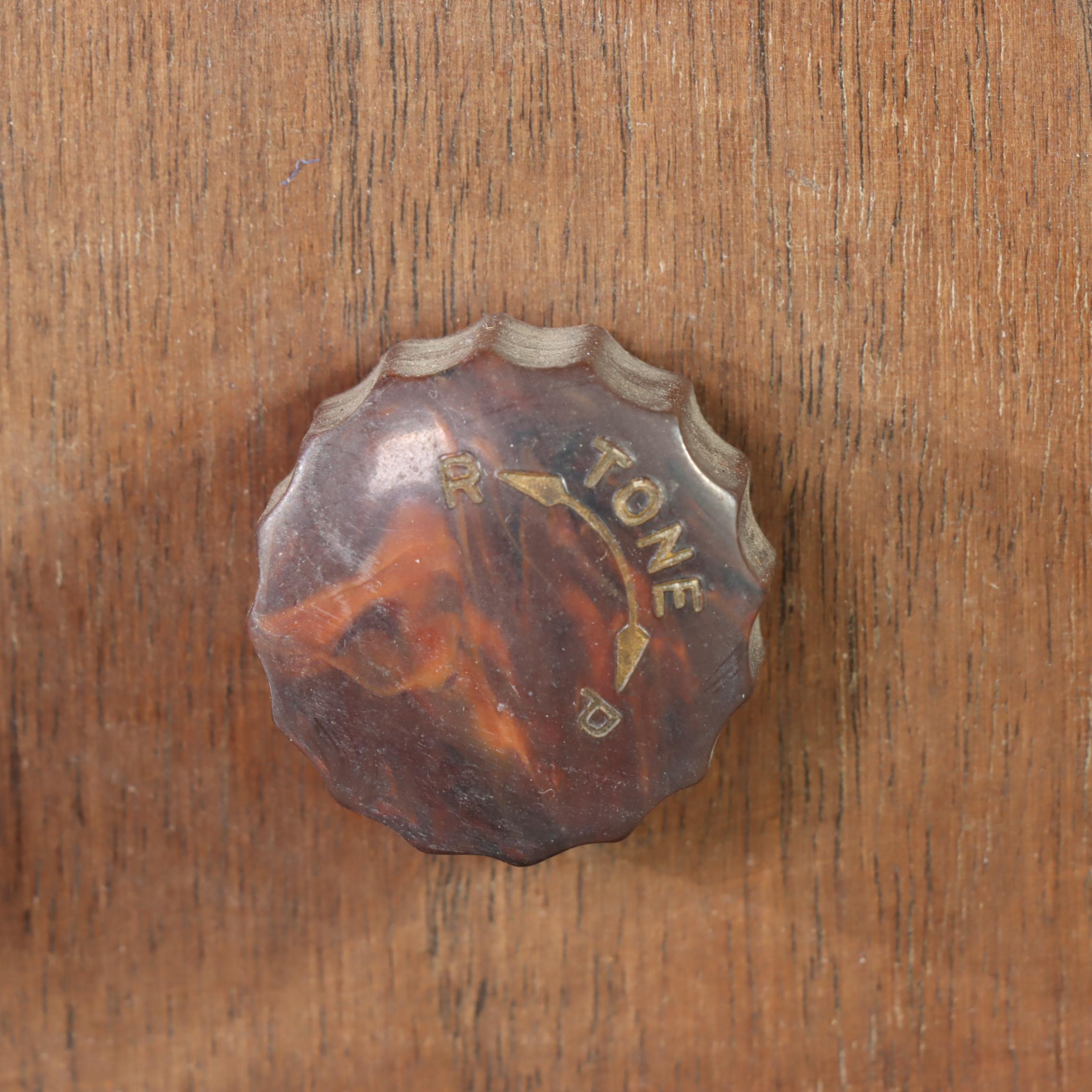 Western Auto Truetone Art Deco Waterfall Walnut-Veneered Floor Radio, 1940s