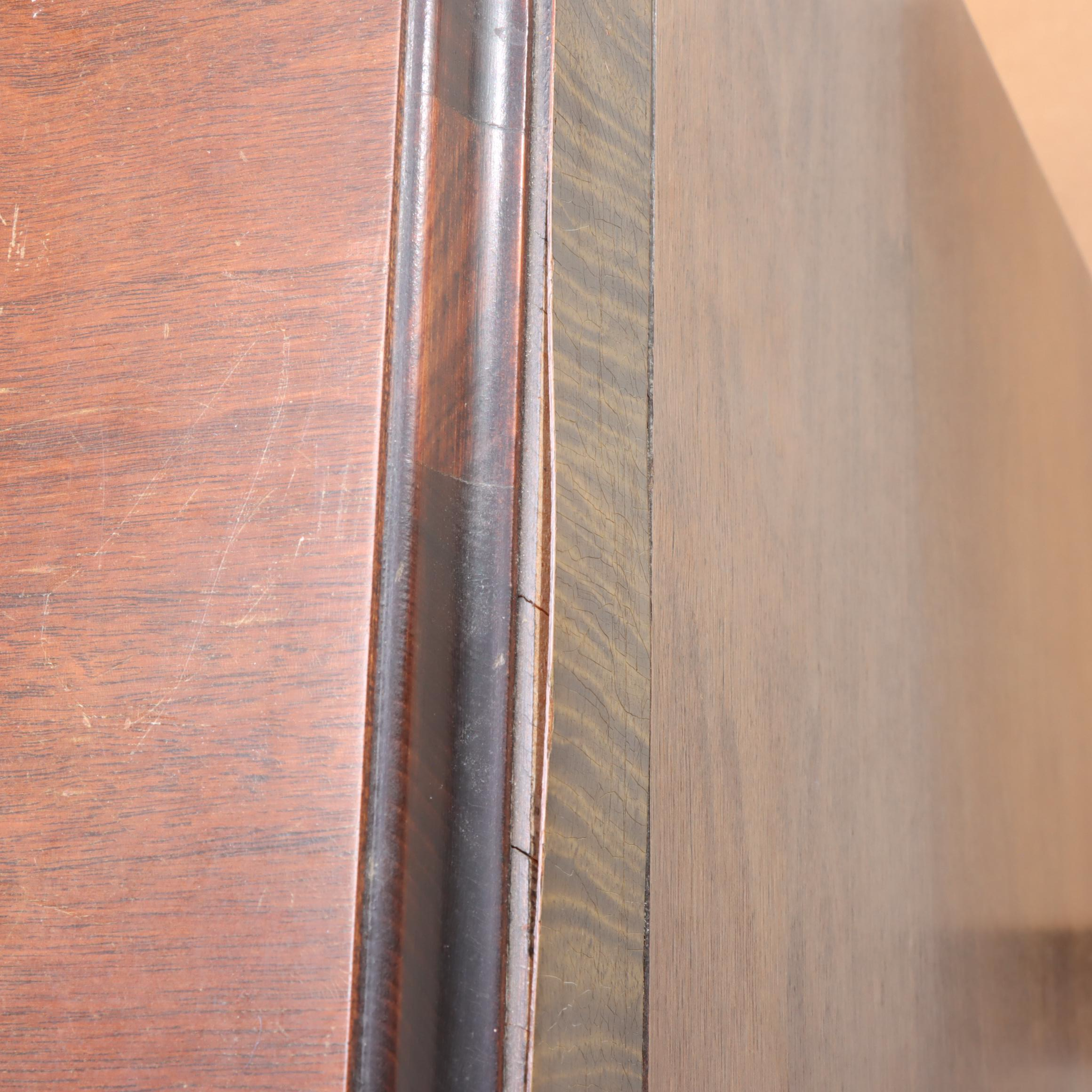 Western Auto Truetone Art Deco Waterfall Walnut-Veneered Floor Radio, 1940s