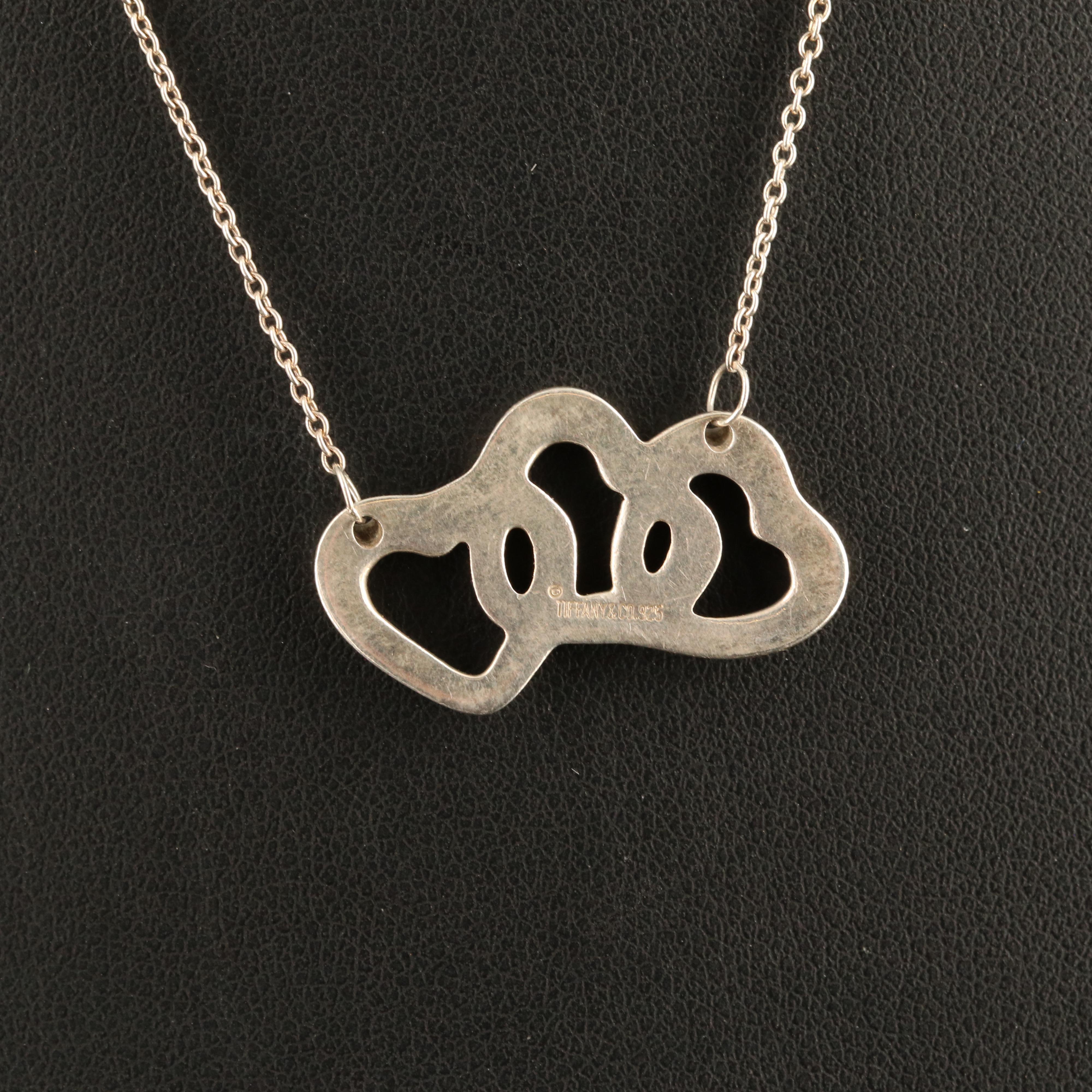 Tiffany & Co. Triple Heart Pendant on Elsa Peretti for Tiffany & Co. Chain