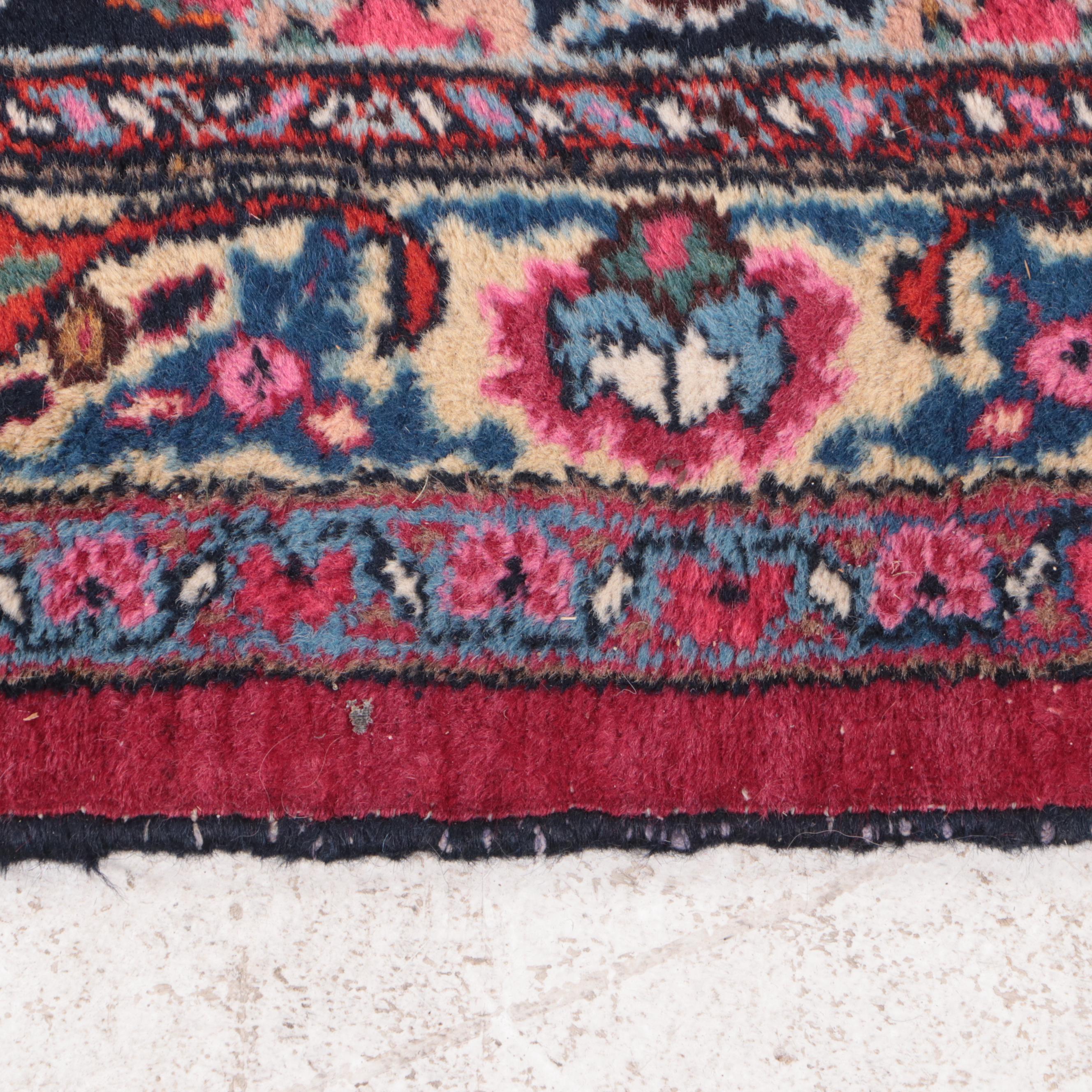 10' x 13'6 Hand-Knotted Persian Kashan Room Sized Rug