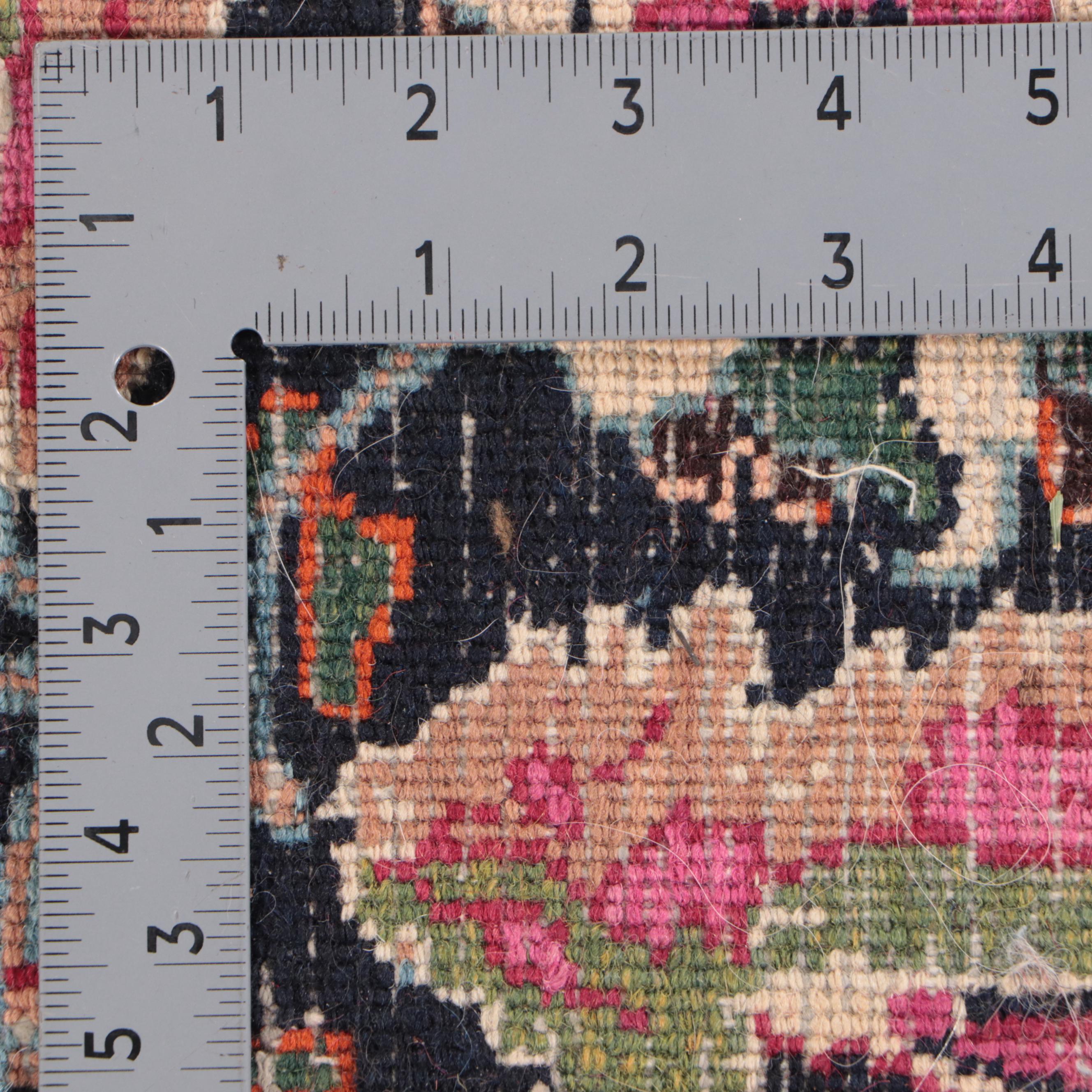 10' x 13'6 Hand-Knotted Persian Kashan Room Sized Rug