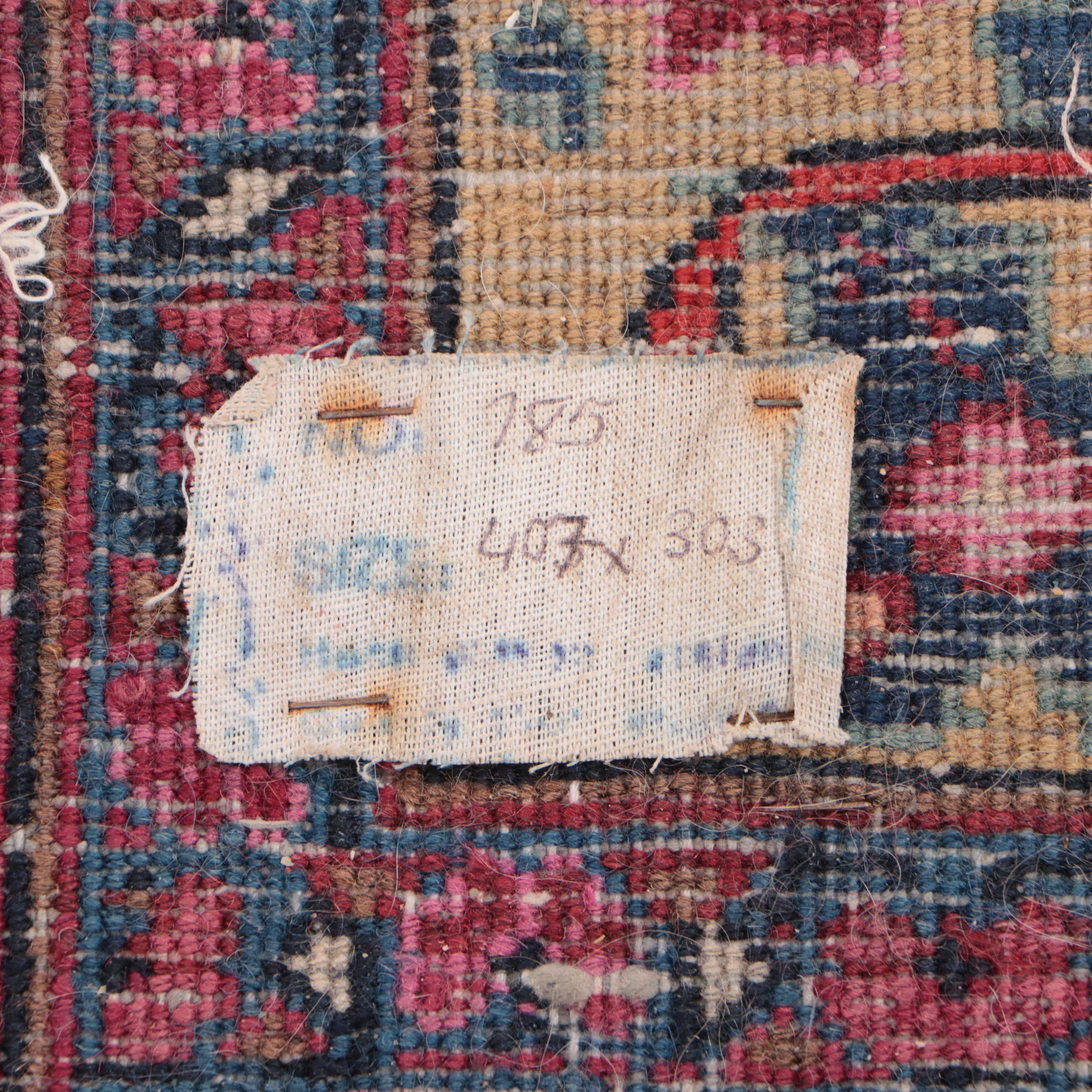 10' x 13'6 Hand-Knotted Persian Kashan Room Sized Rug