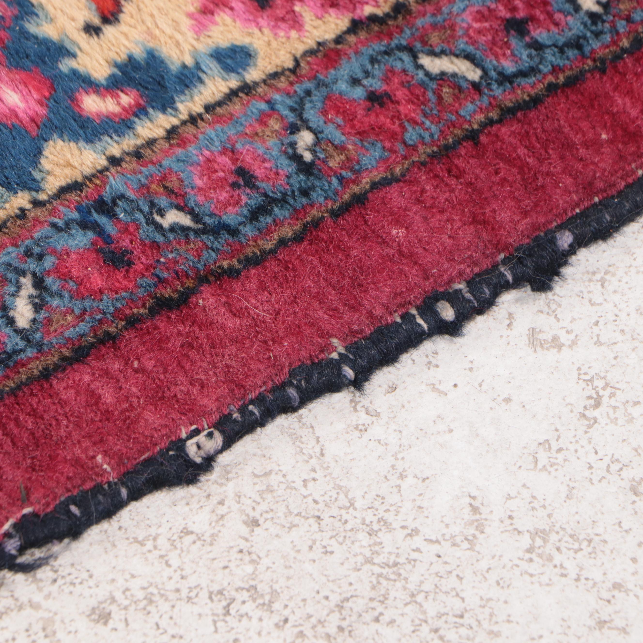 10' x 13'6 Hand-Knotted Persian Kashan Room Sized Rug