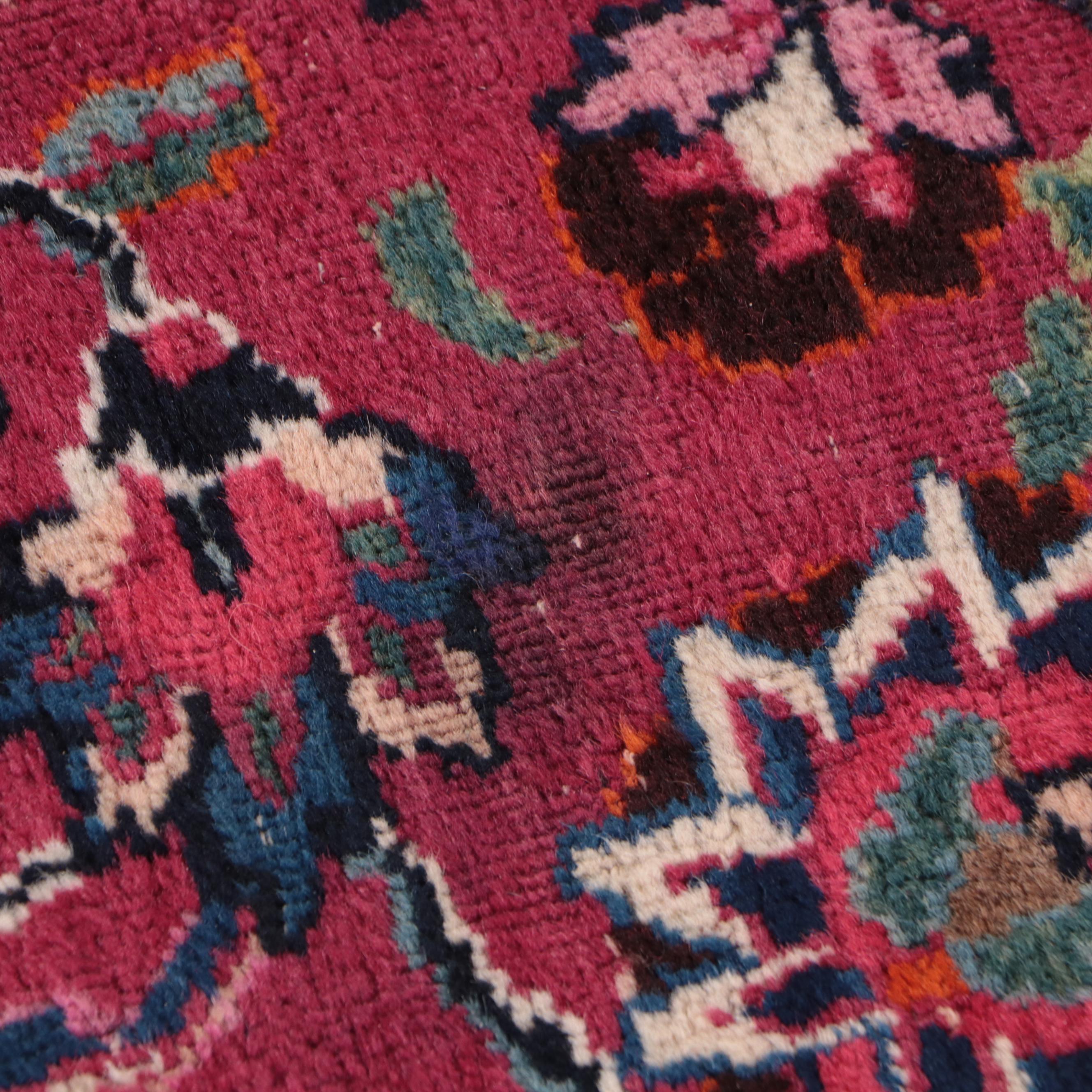 10' x 13'6 Hand-Knotted Persian Kashan Room Sized Rug