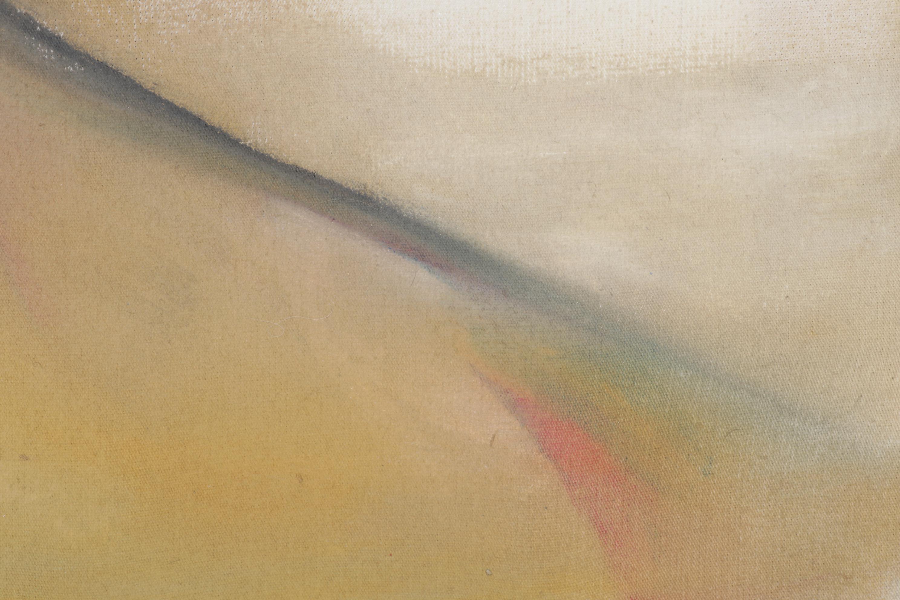 Kirk Hughey Abstract Oil Painting, Circa 2000