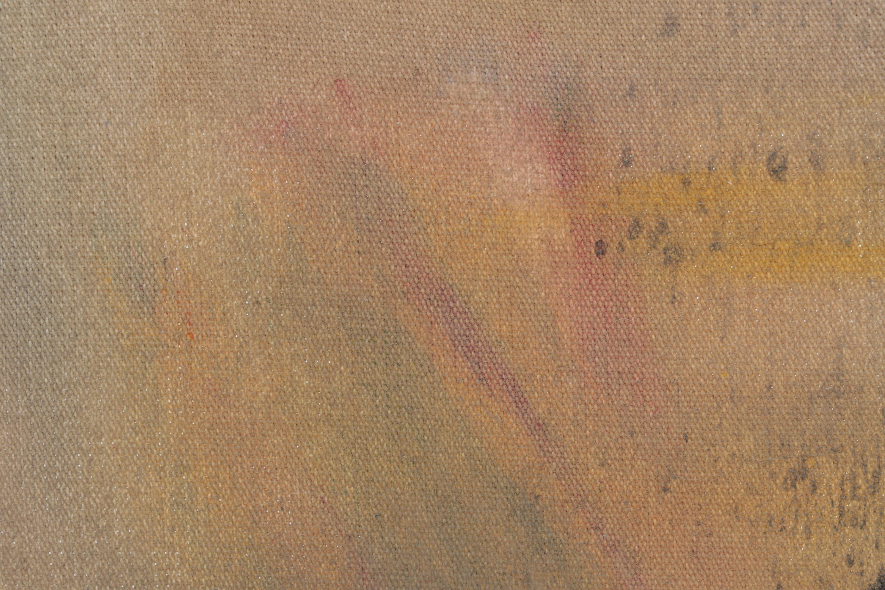 Kirk Hughey Abstract Oil Painting, Circa 2000