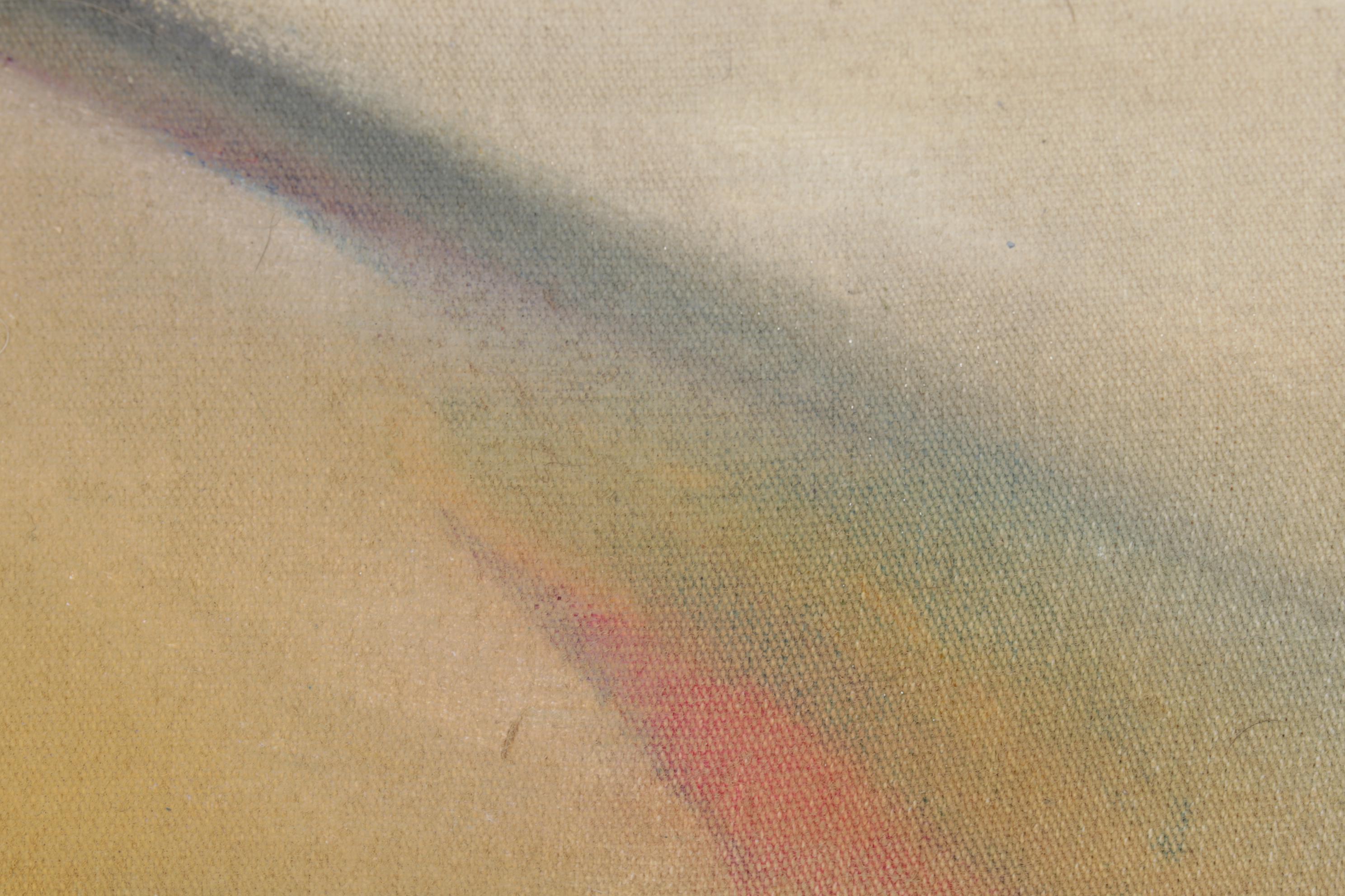 Kirk Hughey Abstract Oil Painting, Circa 2000