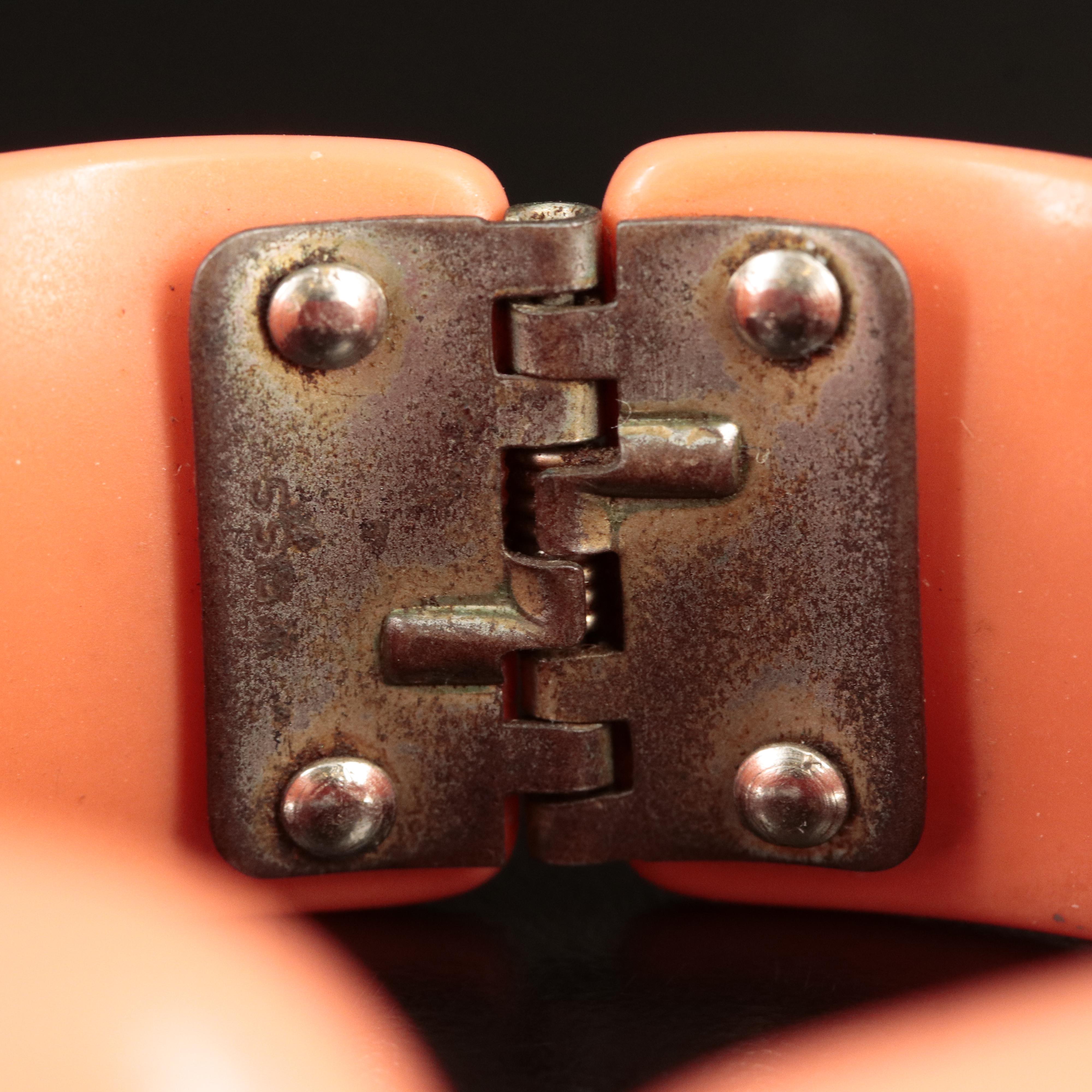 Bangles and Belt Buckle Including Bakelite and Rhinestone