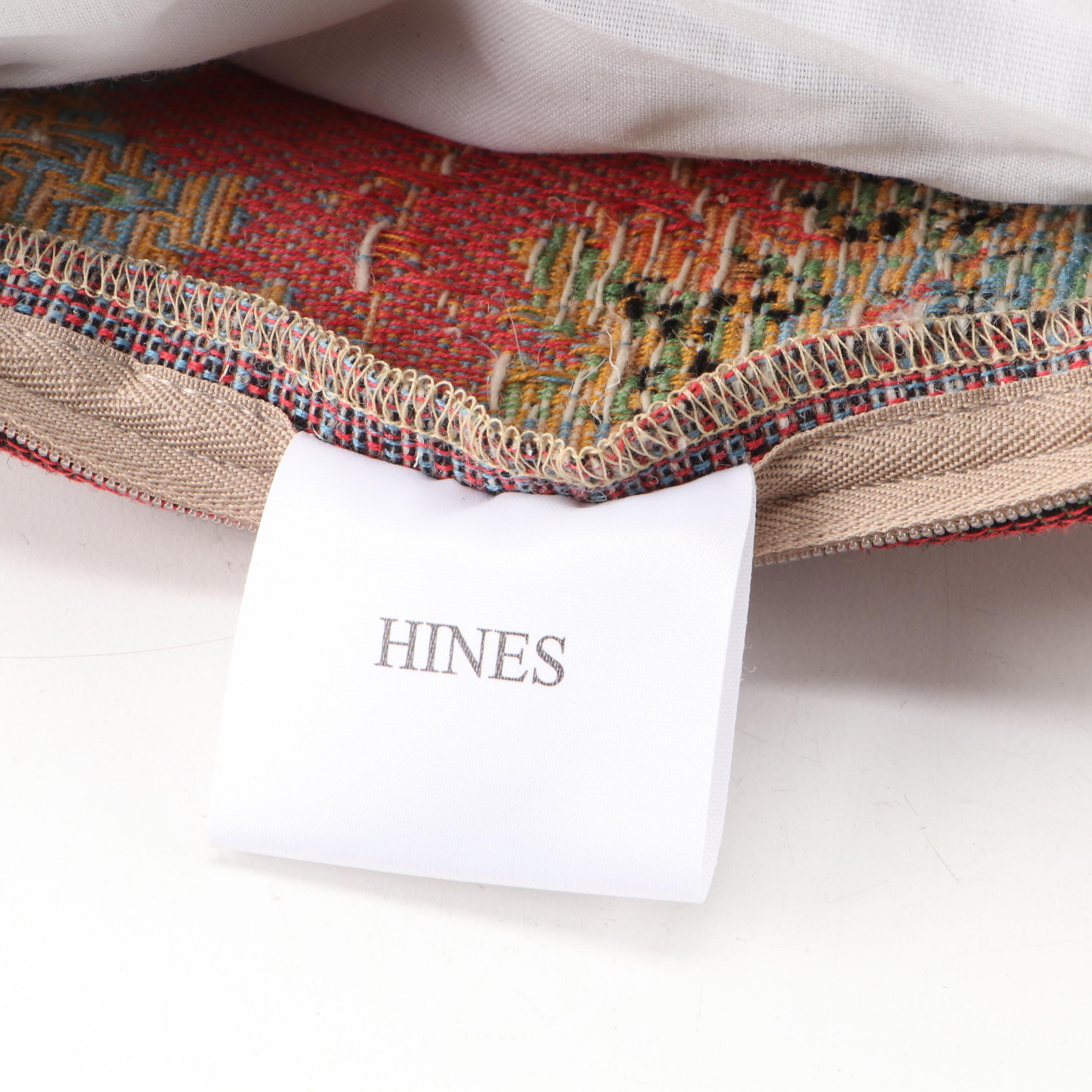 Hines of Oxford Jacquard Tapestry Floral Motif Throw Pillows