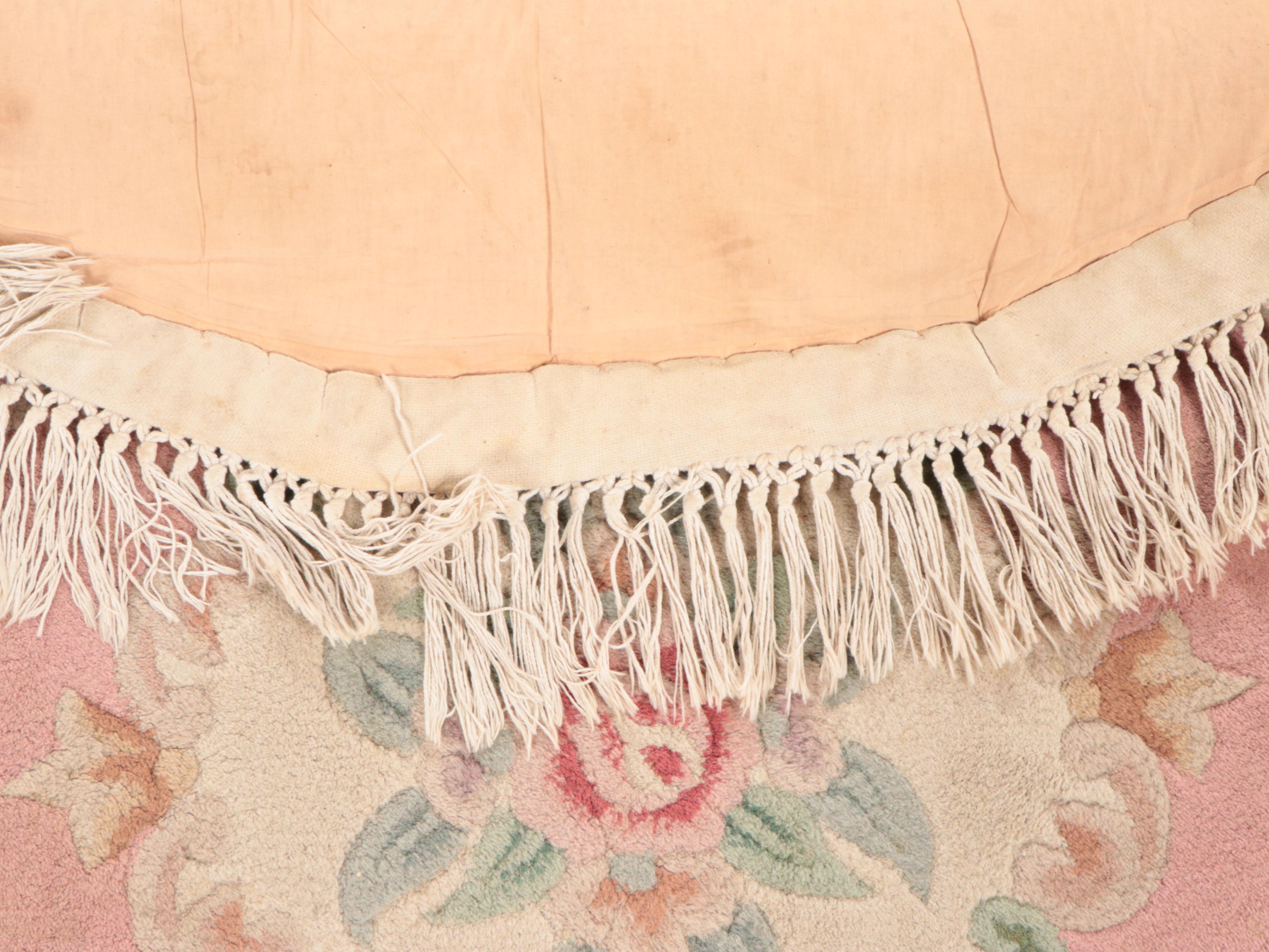 4'7 Round Hand-Tufted Chinese Peking Accent Rug