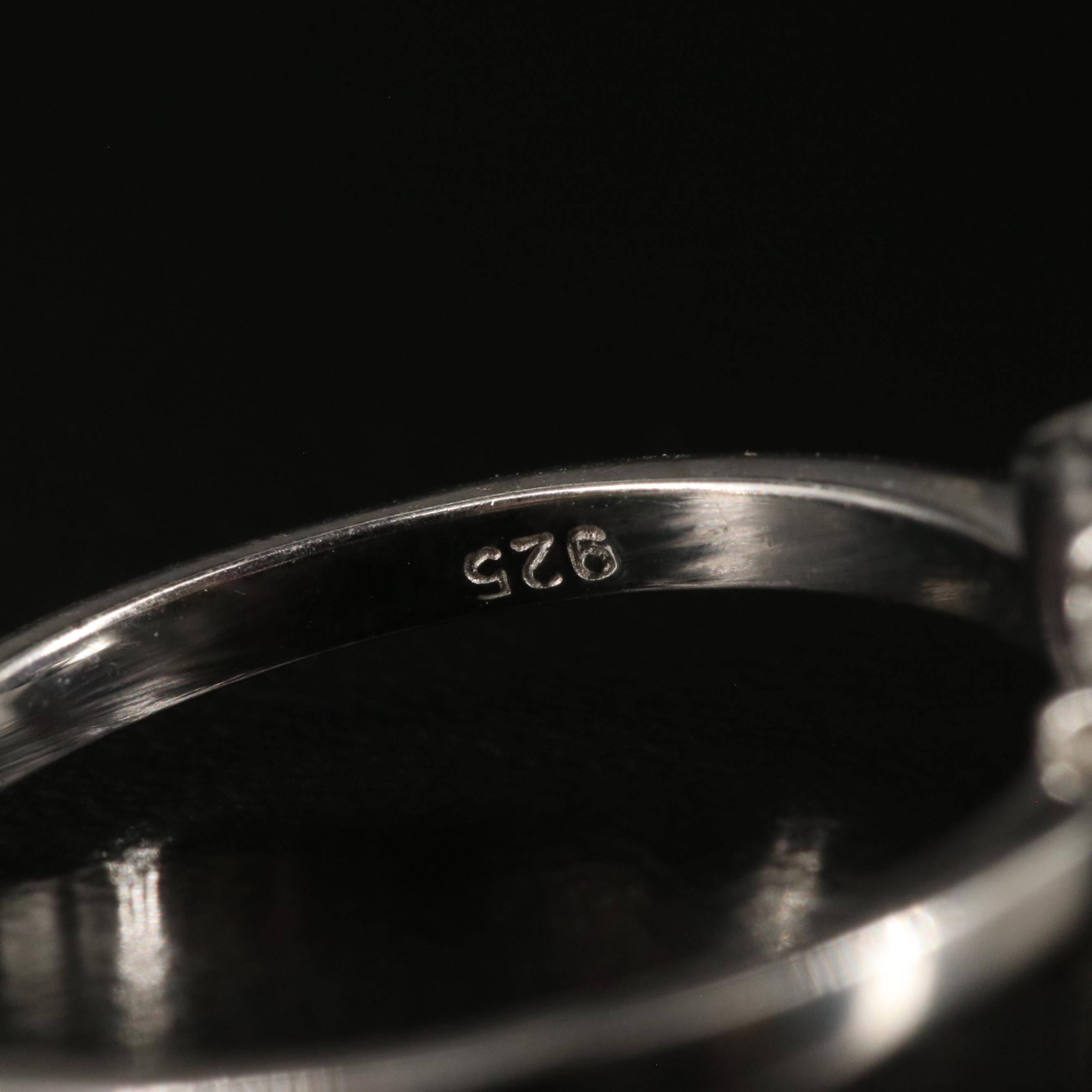 Sterling Tanzanite and Sapphire Ring