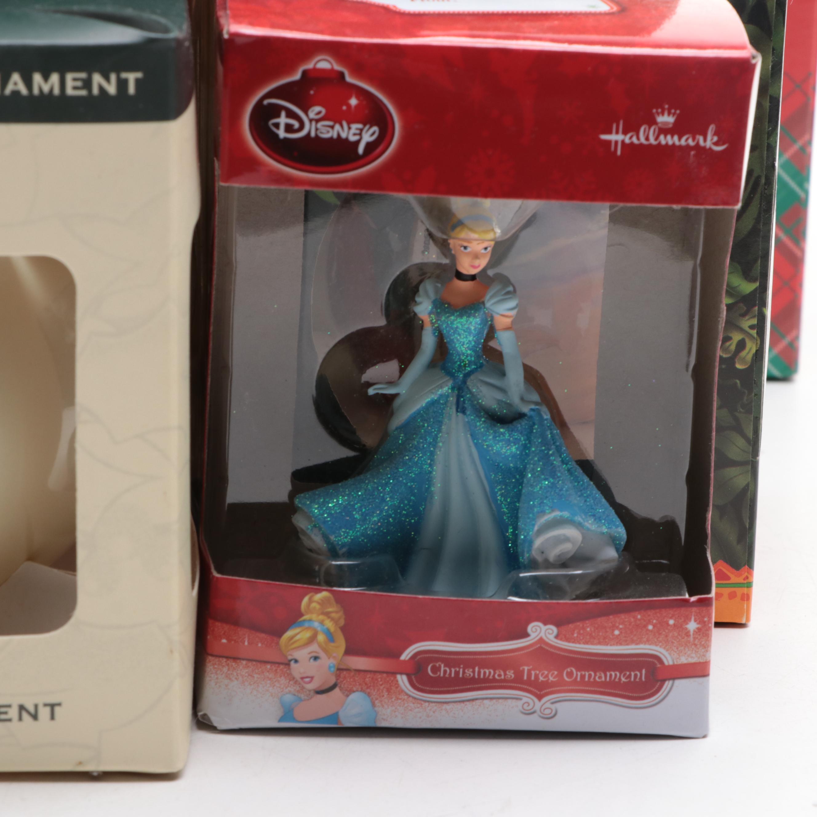 Hallmark and Other Walt Disney Character Themed Christmas Ornaments