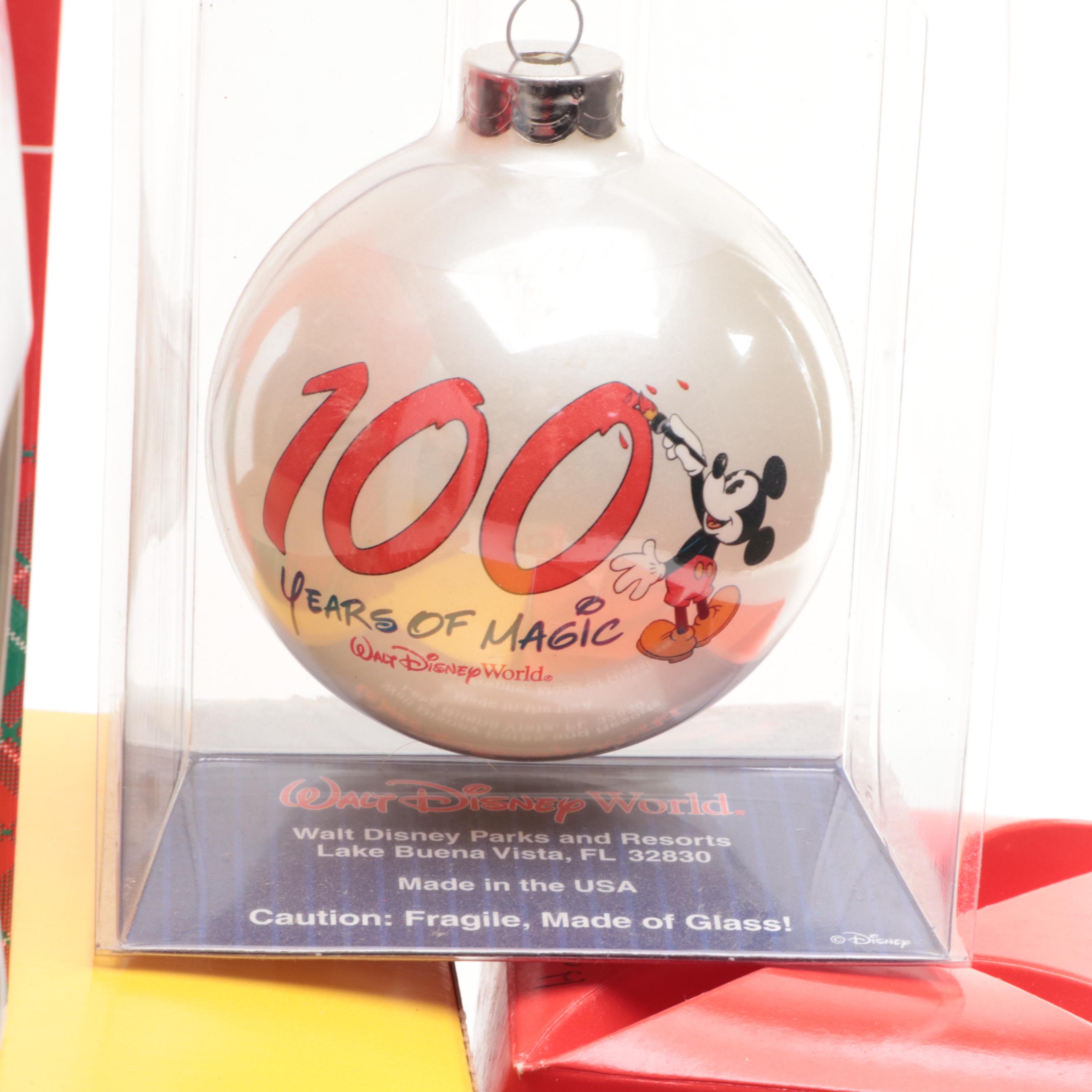 Hallmark and Other Walt Disney Character Themed Christmas Ornaments