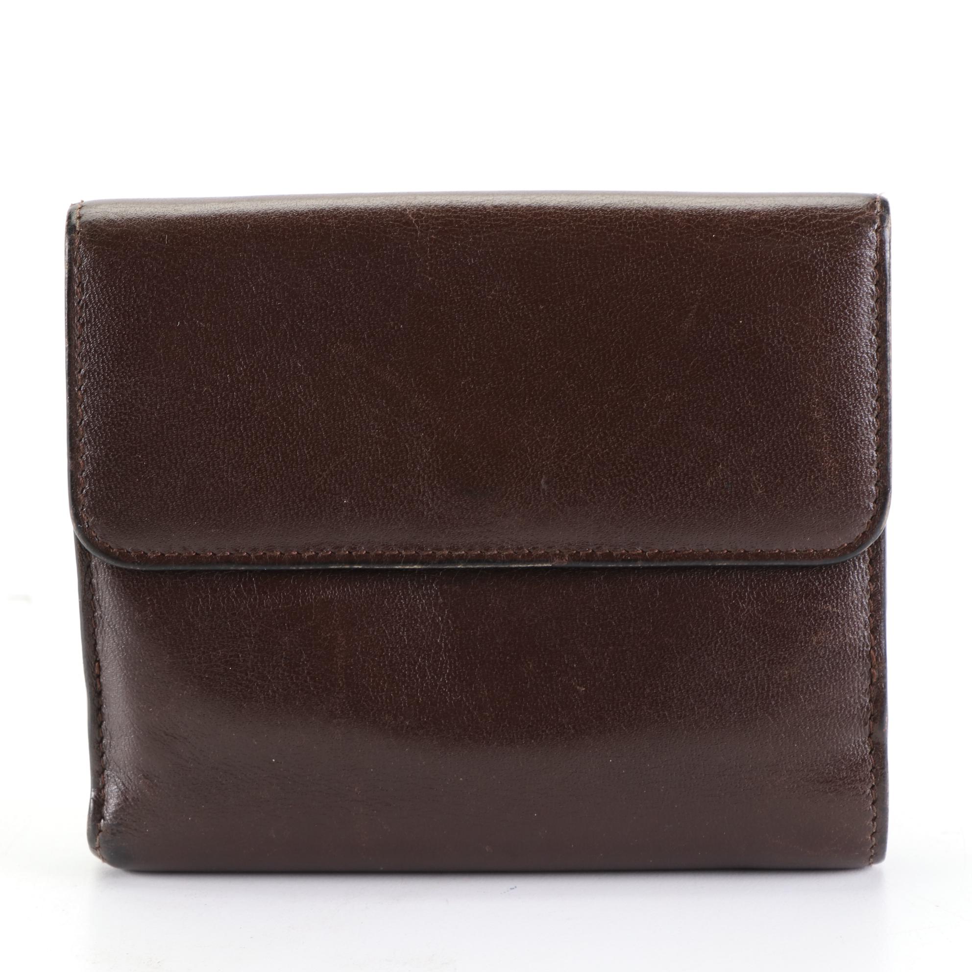 Gucci G Clasp Bifold Wallet in Tartufo Leather